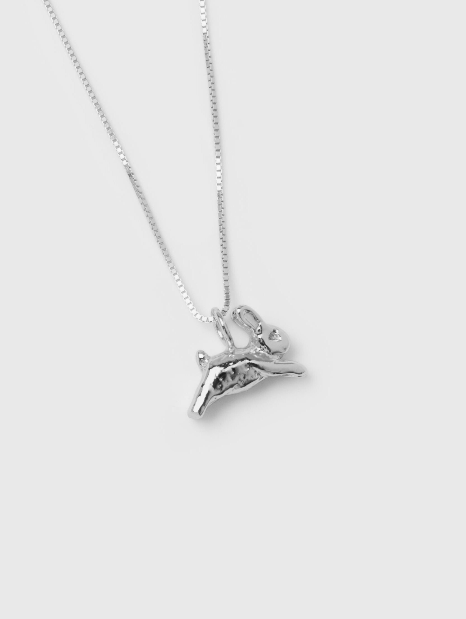 Wolf Circus Bunny Rabbit Charm Pendant Necklace in 925 Sterling Silver-Necklaces-wolfcircus.com