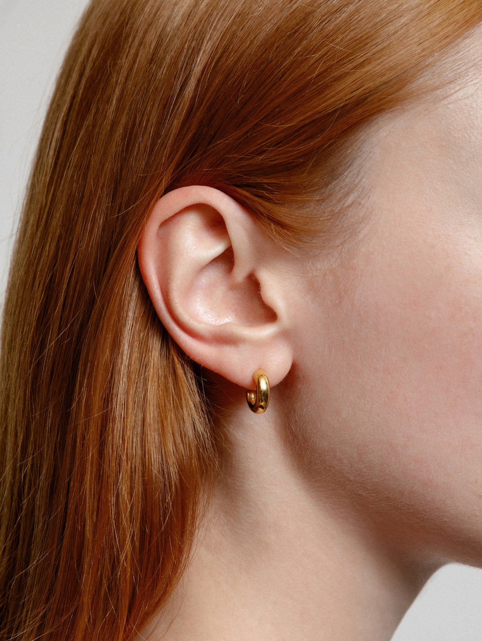 Wolf Circus Small Hoop Earrings 14k Gold | Recycled Metals | Small Abbie Hoops in Gold-Earrings-wolfcircus.com