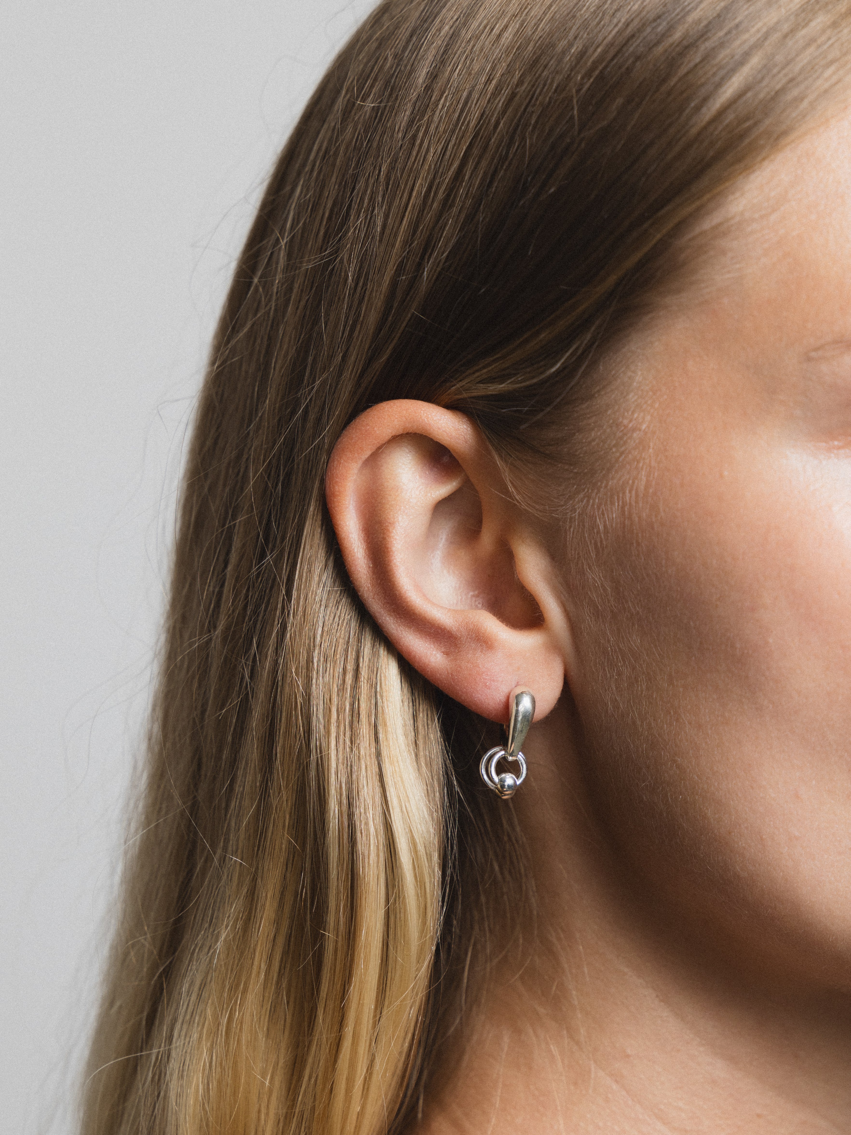 Wolf Circus Fae Hoops in Sterling Silver-Earrings-wolfcircus.com