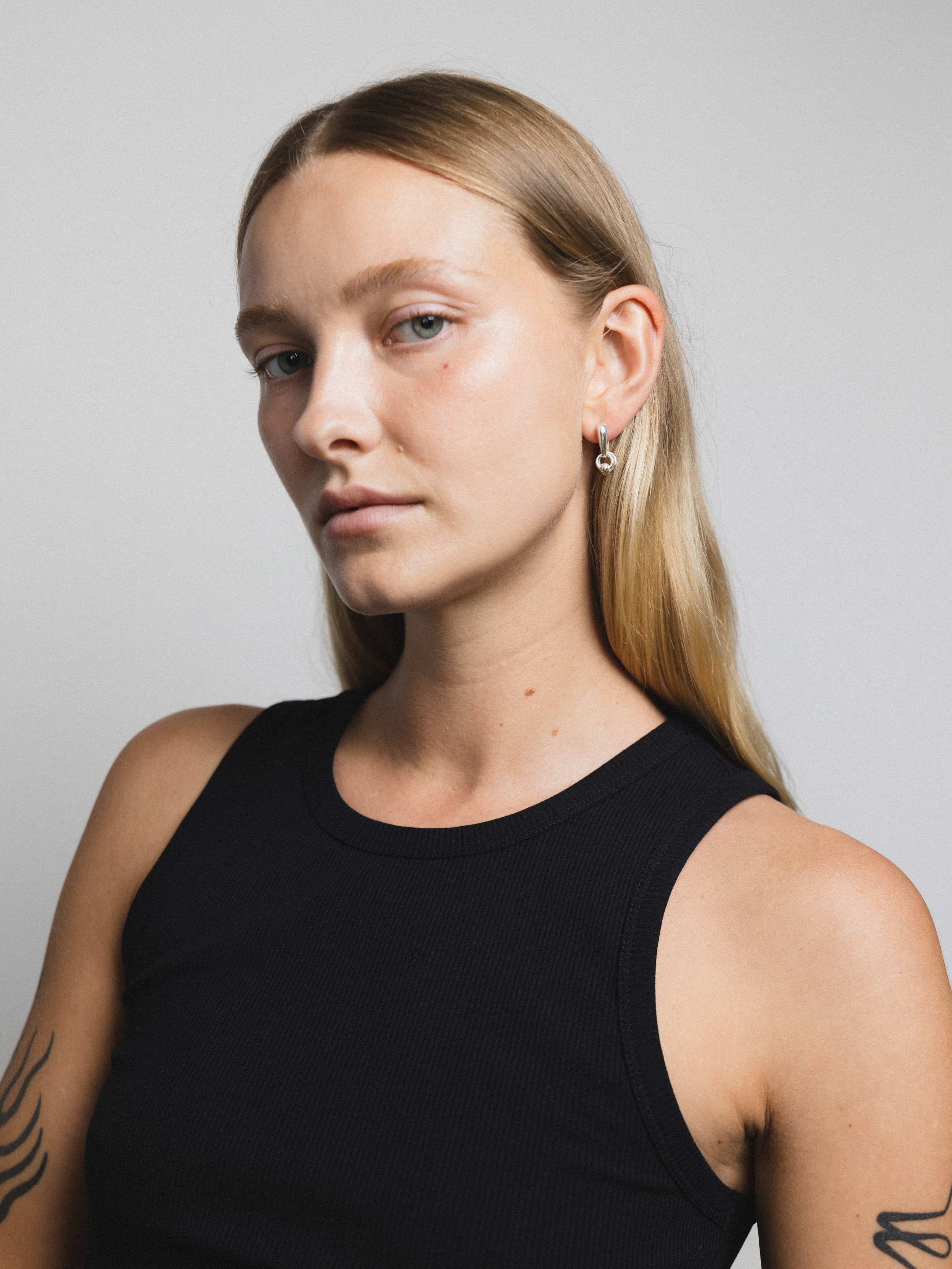 Wolf Circus Fae Hoops in Sterling Silver-Earrings-wolfcircus.com