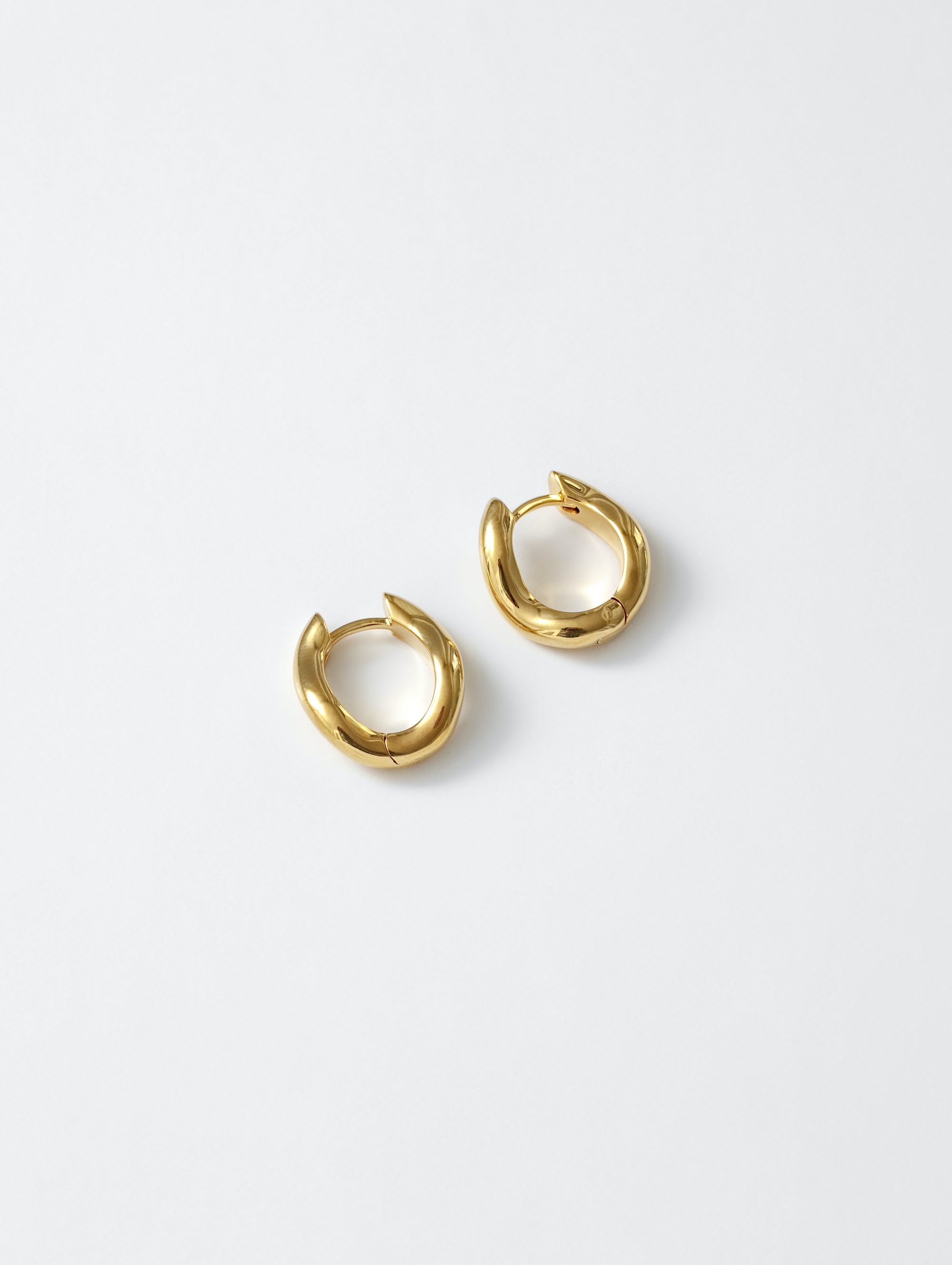 Wolf Circus Rowan Wavy Hoop Earrings in 14k Gold Plated-Earrings-wolfcircus.com