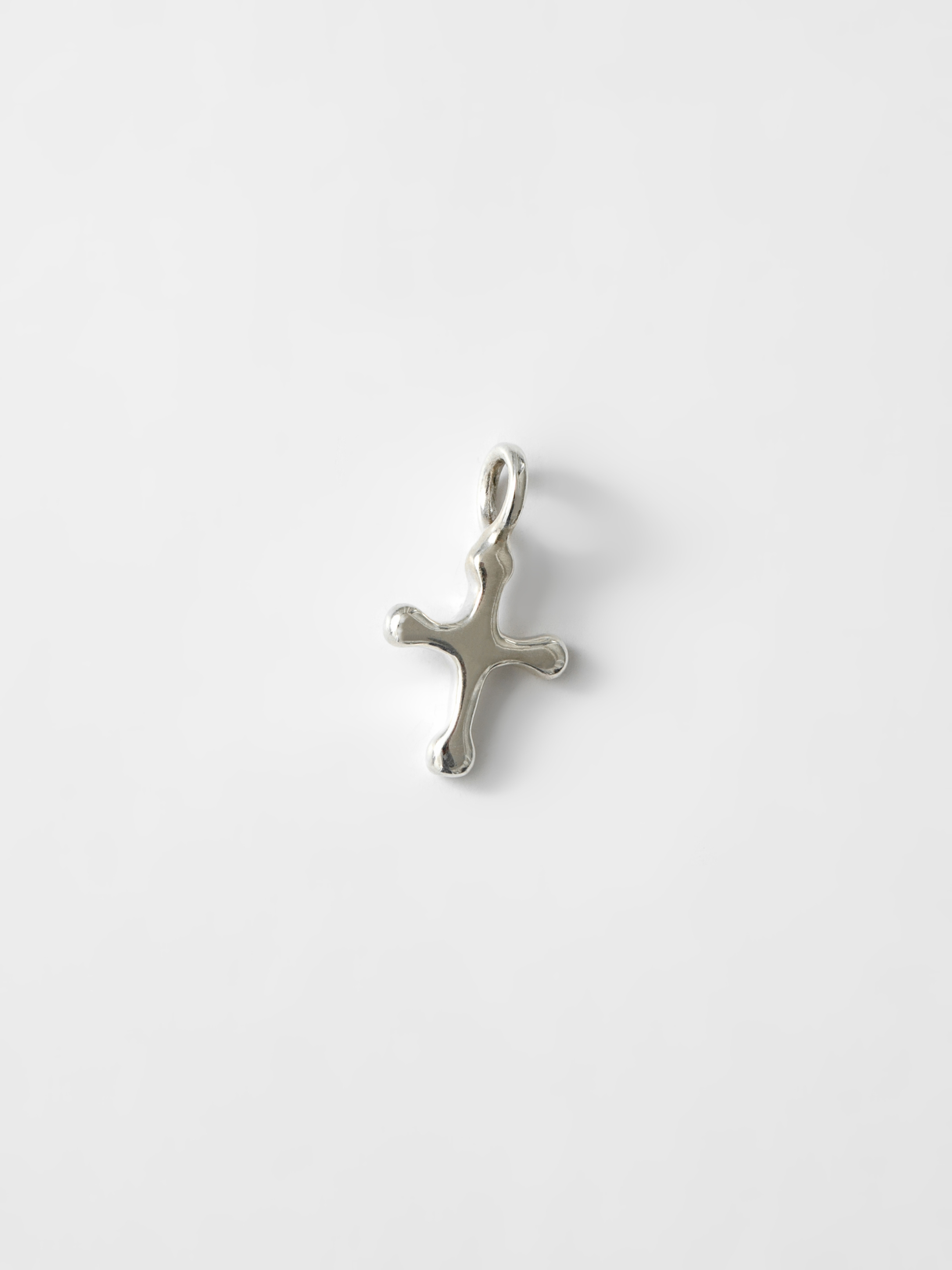 Wolf Circus Mini Cross Charm Necklace Pendant in Sterling Silver-Charm-wolfcircus.com