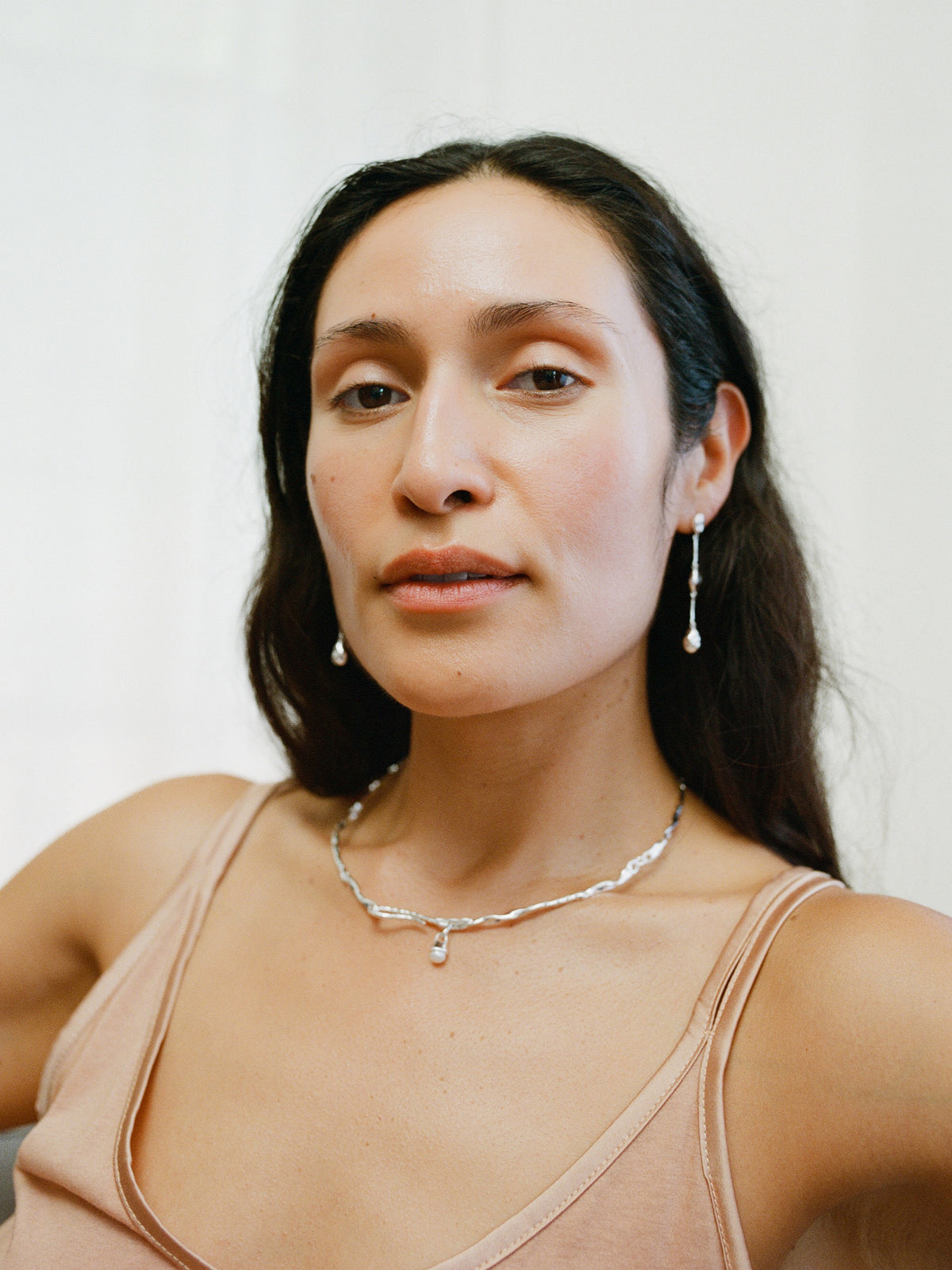 Finley Collar Necklace in Silver