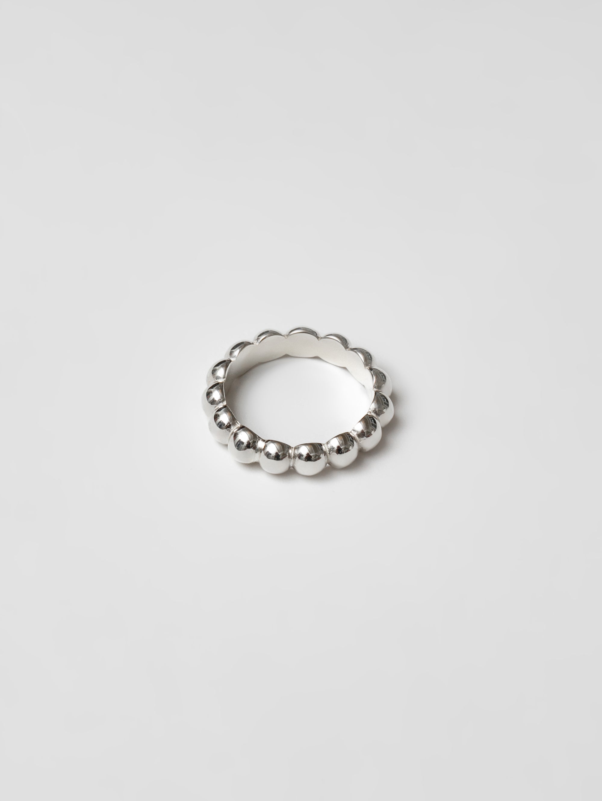 Wolf Circus Unisex Men's Everyday Unisex Stackable Bold Beaded Ball Ring 925 Sterling Silver | Ball Ring in Sterling Silver-Rings-wolfcircus.com