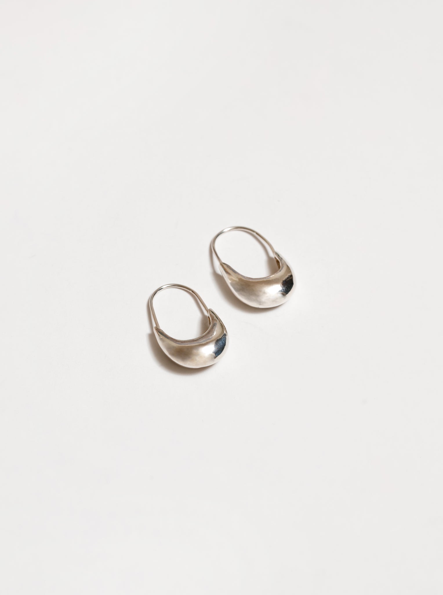 Wolf Circus-Wolf Circus Drop Hoop Earrings Sterling Silver | Marta Earrings in Silver-