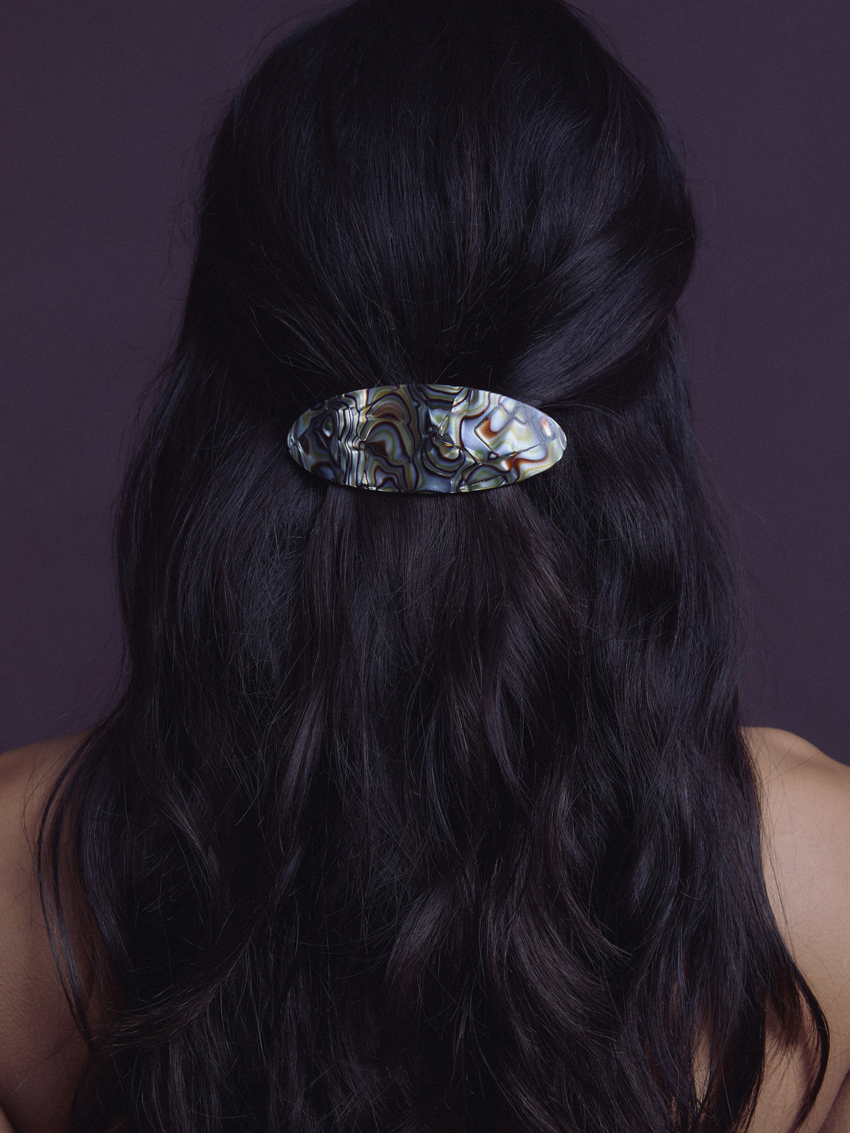 Rosaline Hair Barrette in Abalone