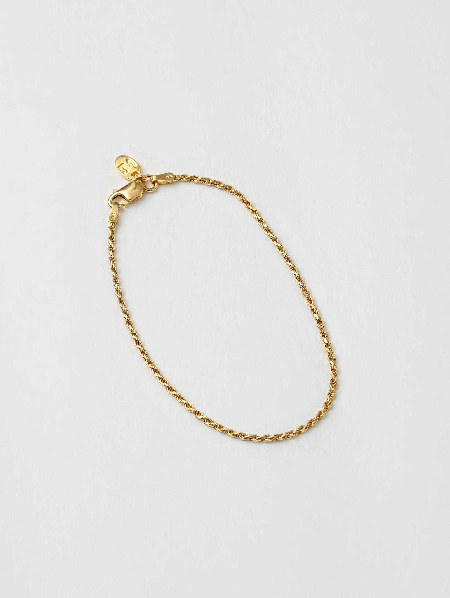 Wolf Circus Rope Chain Bracelet in 14k Gold Vermeil | Adele Bracelet in Gold-Bracelets-wolfcircus.com
