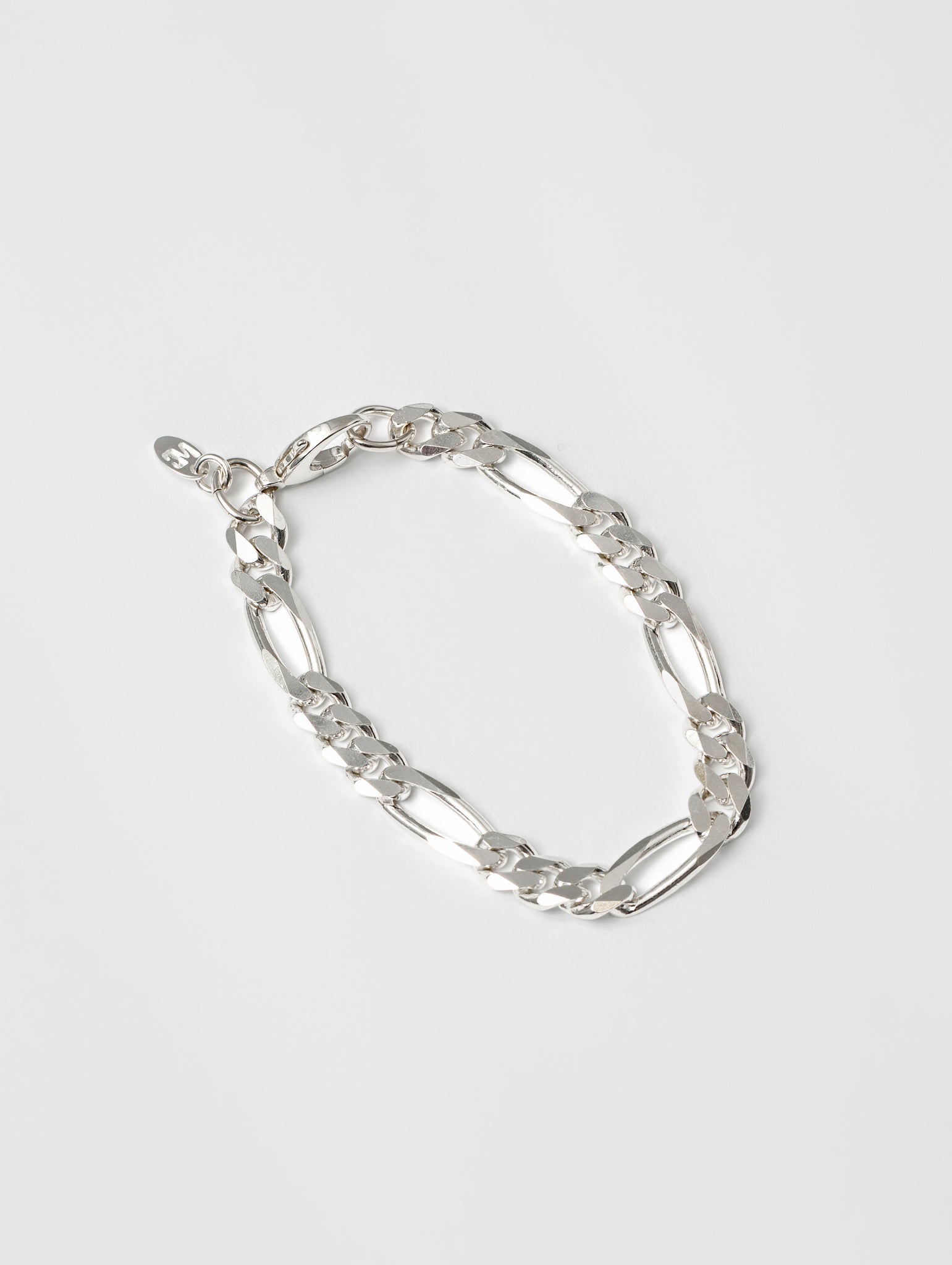 Wolf Circus-Wolf Circus Figaro Chain Bracelet Sterling Silver | Recycled Metals | Michelle Bracelet in Sterling Silver-