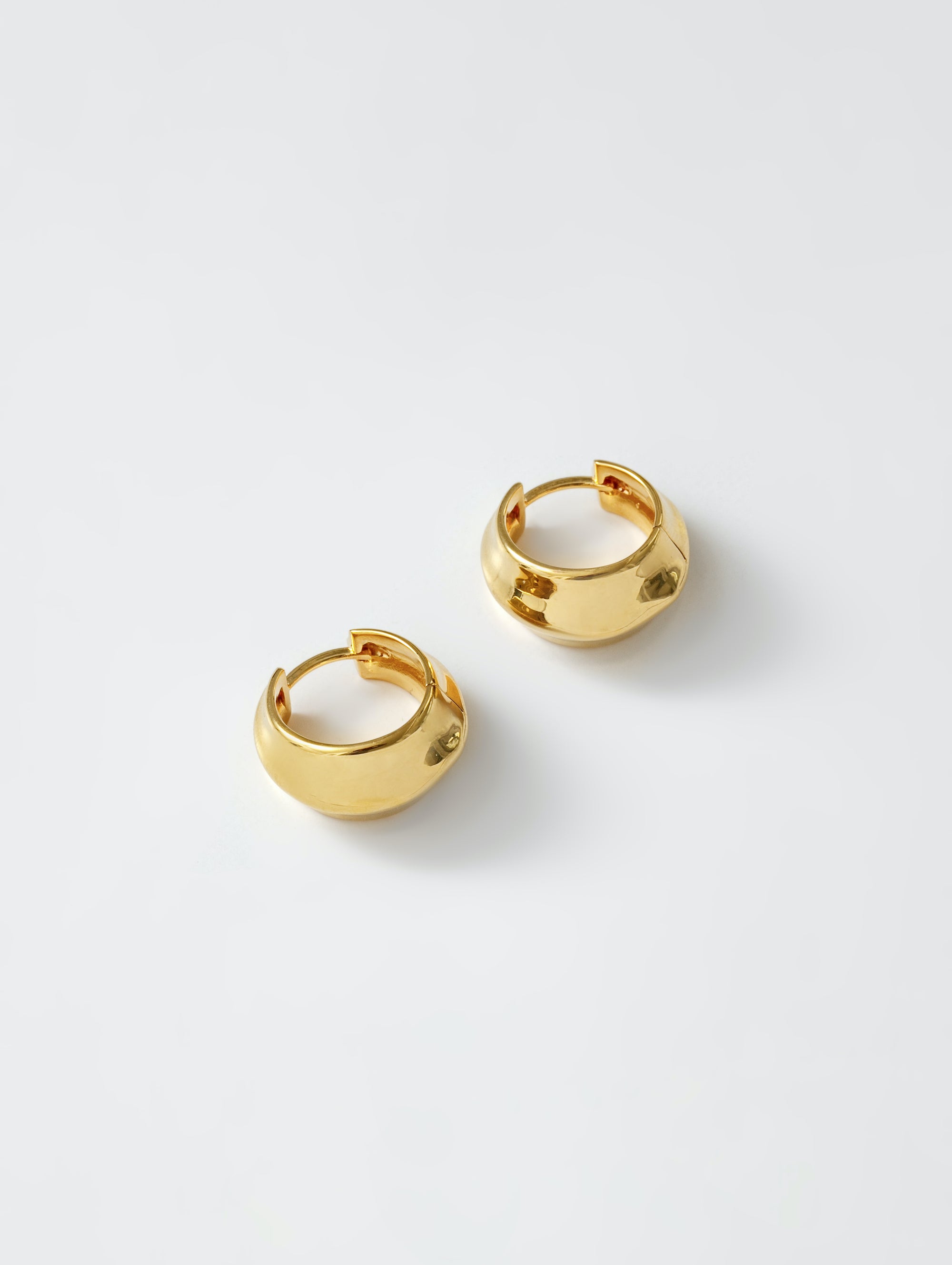 Wolf Circus Thick Hoop Bodie Earrings in 14k Gold Plated-Earrings-wolfcircus.com
