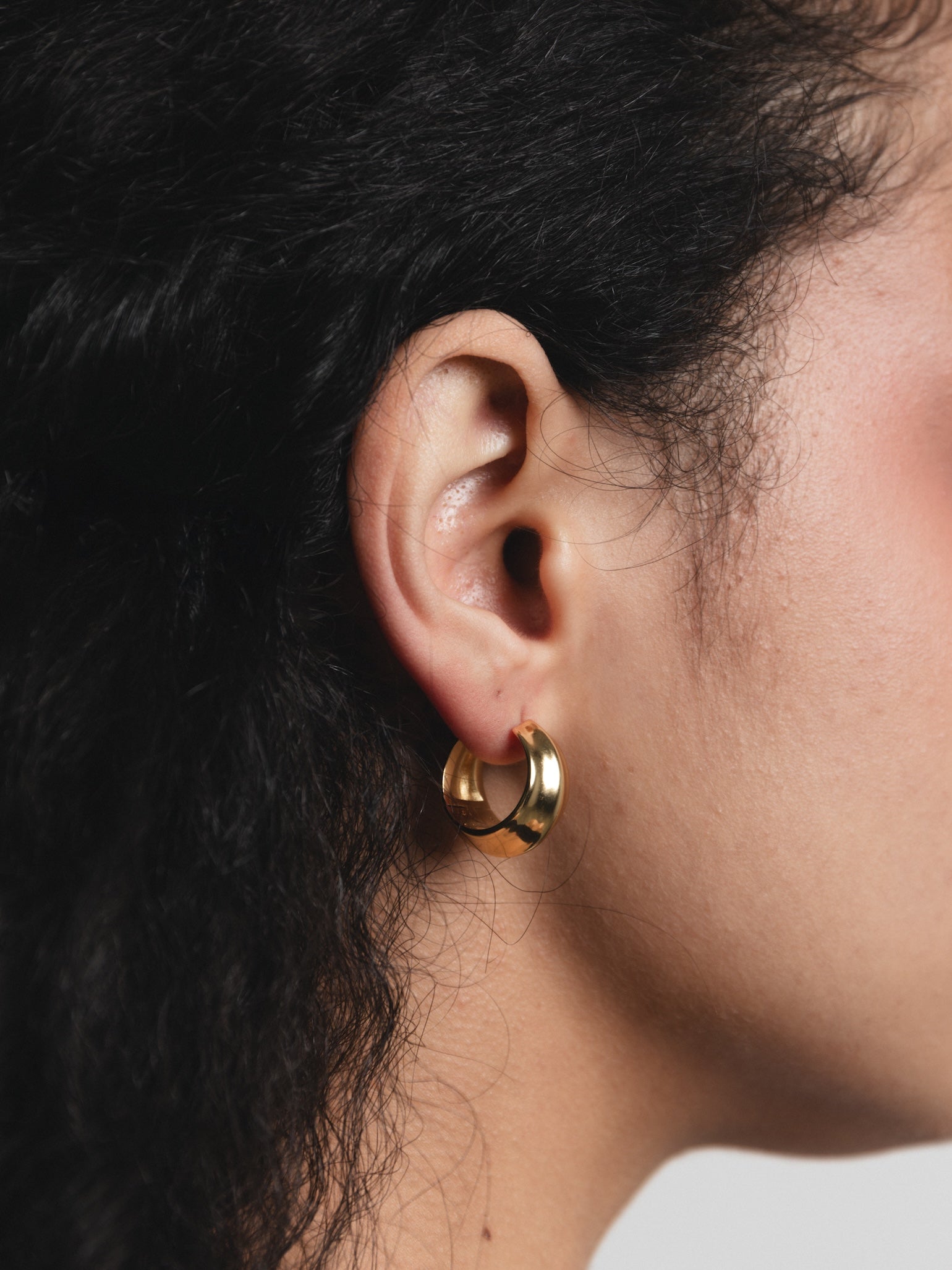 Wolf Circus Thick Hoop Bodie Earrings in 14k Gold Plated-Earrings-wolfcircus.com