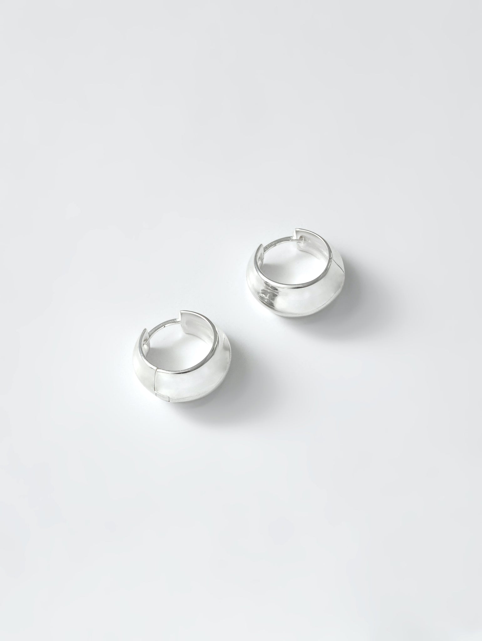 Bodie Hoops in Sterling Silver