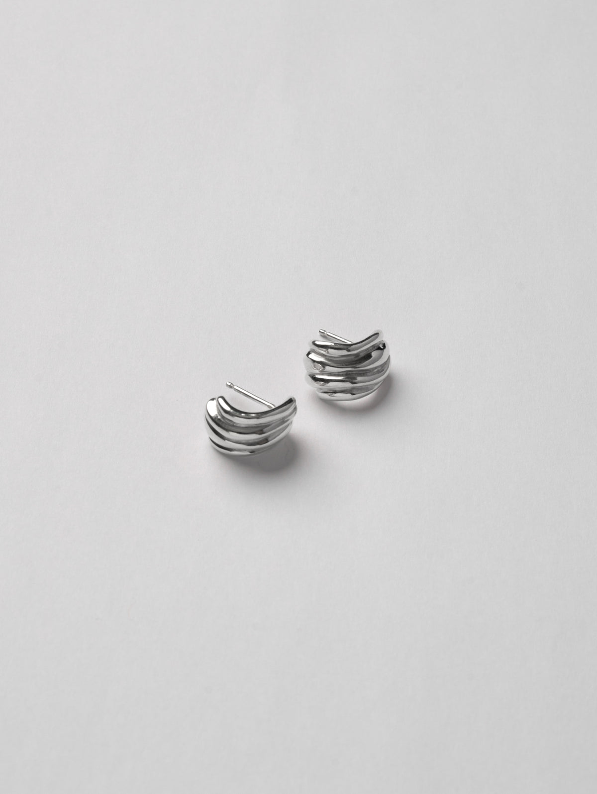 Dallas Hoops in Sterling Silver
