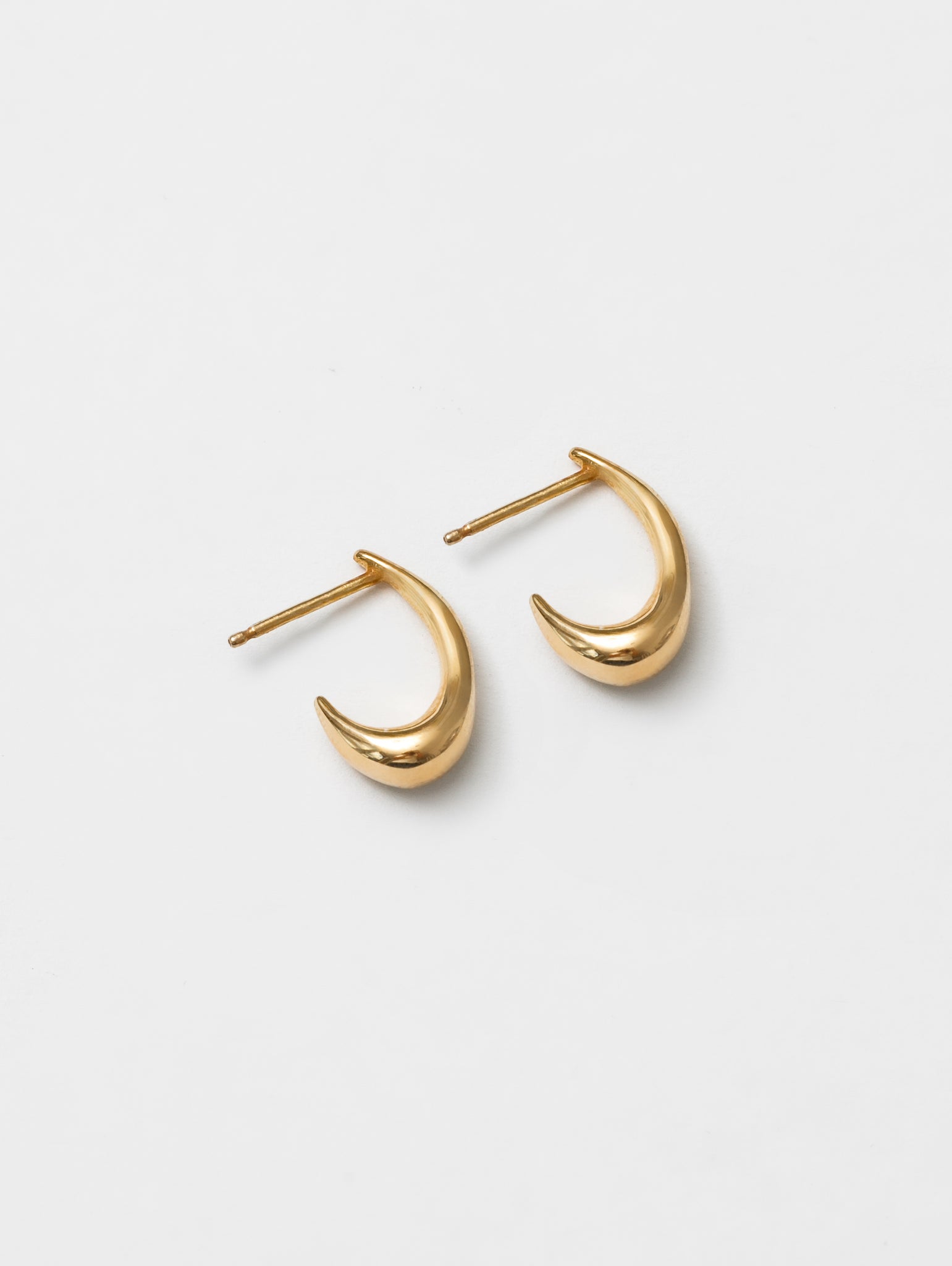 Wolf Circus Gold Hook Hoop Stud Earrings | Nathalie Hoop in 14k Gold Plated