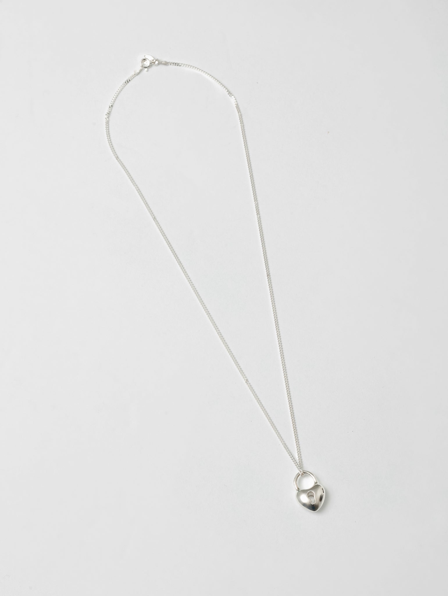 Heart Locket Necklace in Sterling Silver