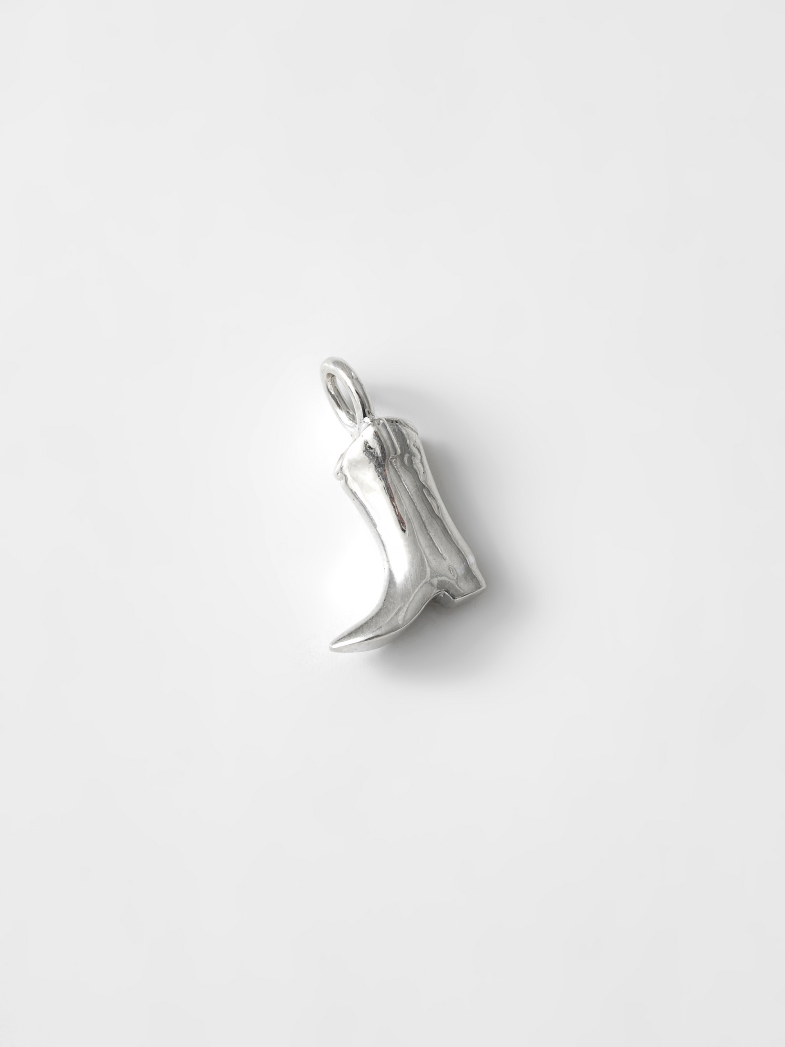 Mini Cowboy Boot Charm in Sterling Silver