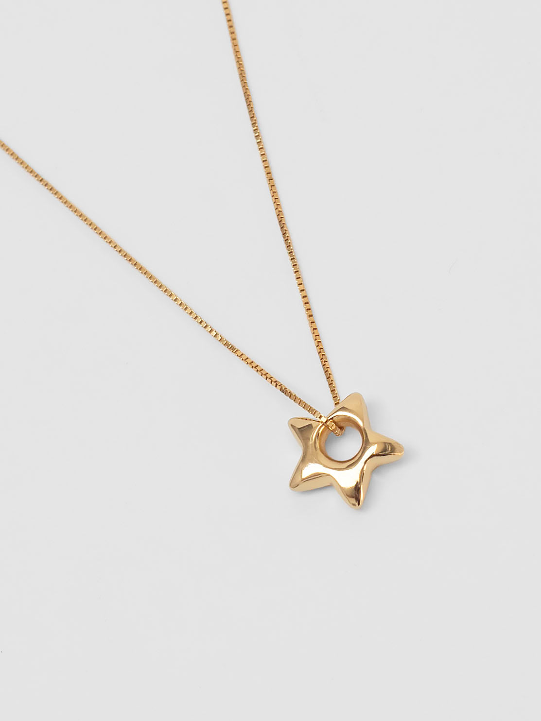 Wolf Circus Star Charm Pendant Necklace in Sterling Silver