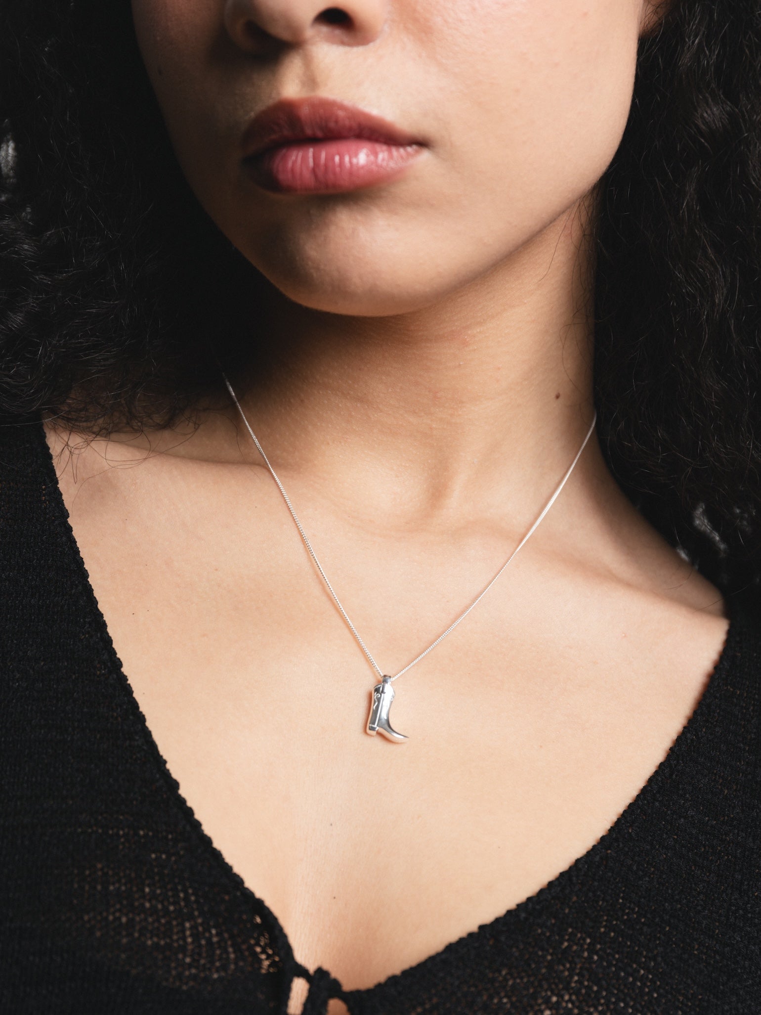 オトナかわいい【Wolf Circus】Cowboy Boot Charm Necklace Wolf Circus Cowboy Boot Charm Necklace in Sterling Silver