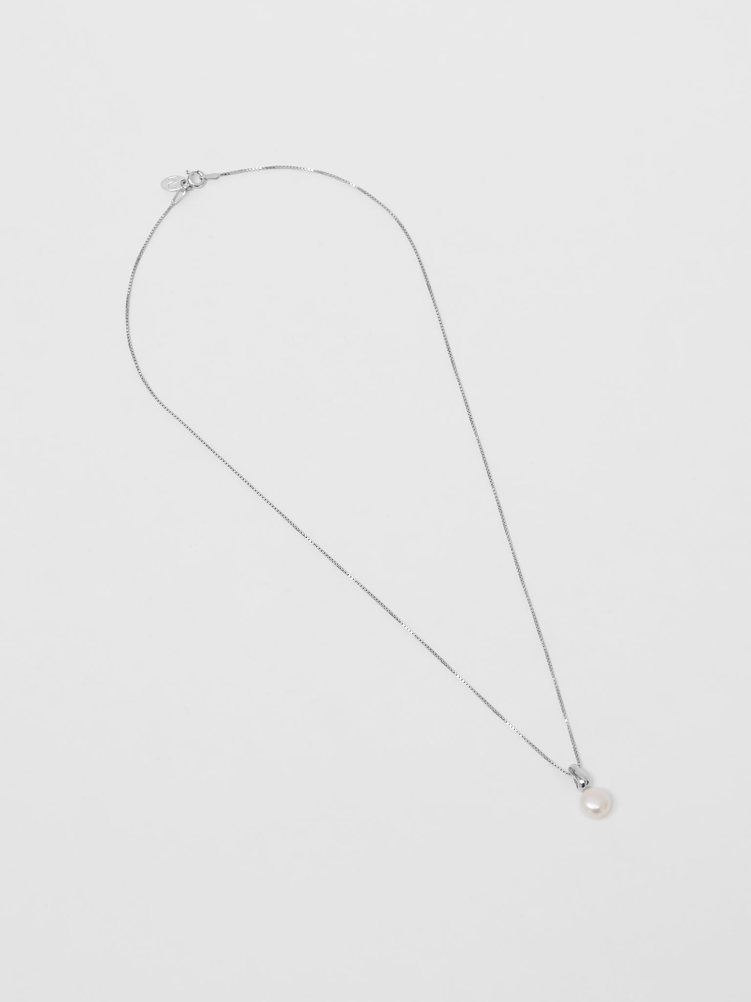 Wolf Circus Timeless Pearl Pendant Necklace in 925 Sterling Silver | Emmy Necklace in Sterling Silver-Necklaces-wolfcircus.com