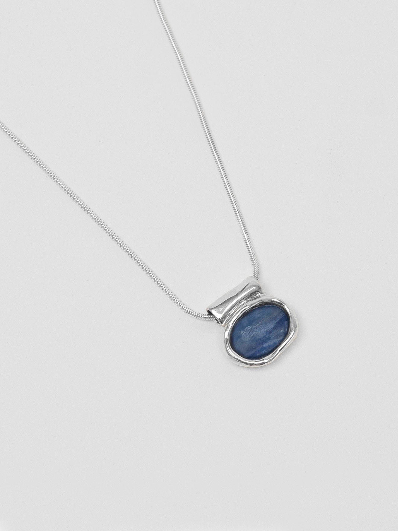 Imogen Necklace in Blue Kyanite and Sterling Silver
