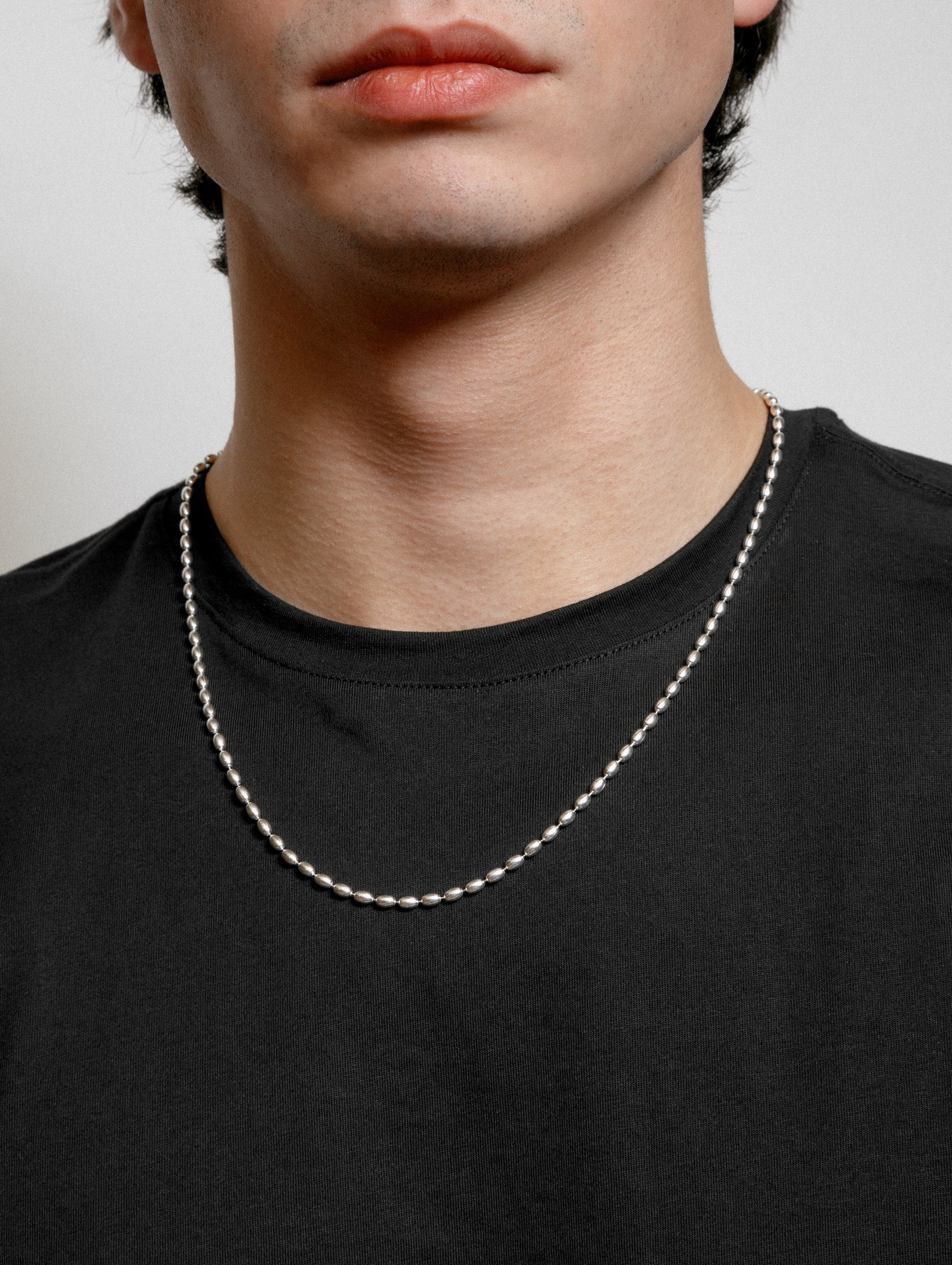 ネックレス・チョーカー BASSCLEF Men's Necklace Chain Surgical Steel CLEF MIX SET Tiffany Forge Medium Link Necklace in High- polished