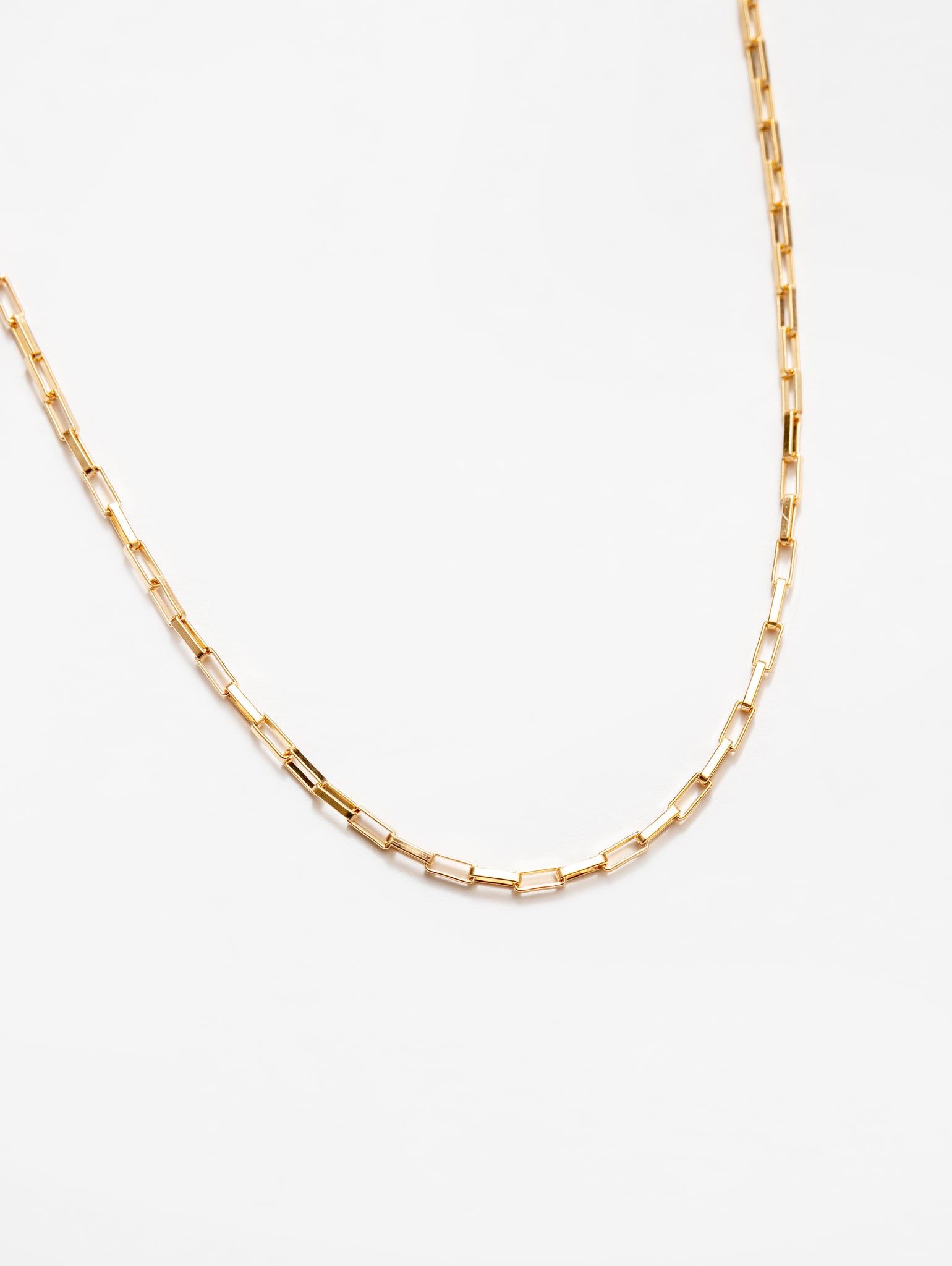 Wolf Circus Box Chain Necklace Gold Filled | Kalen Chain in Gold-Necklaces-wolfcircus.com