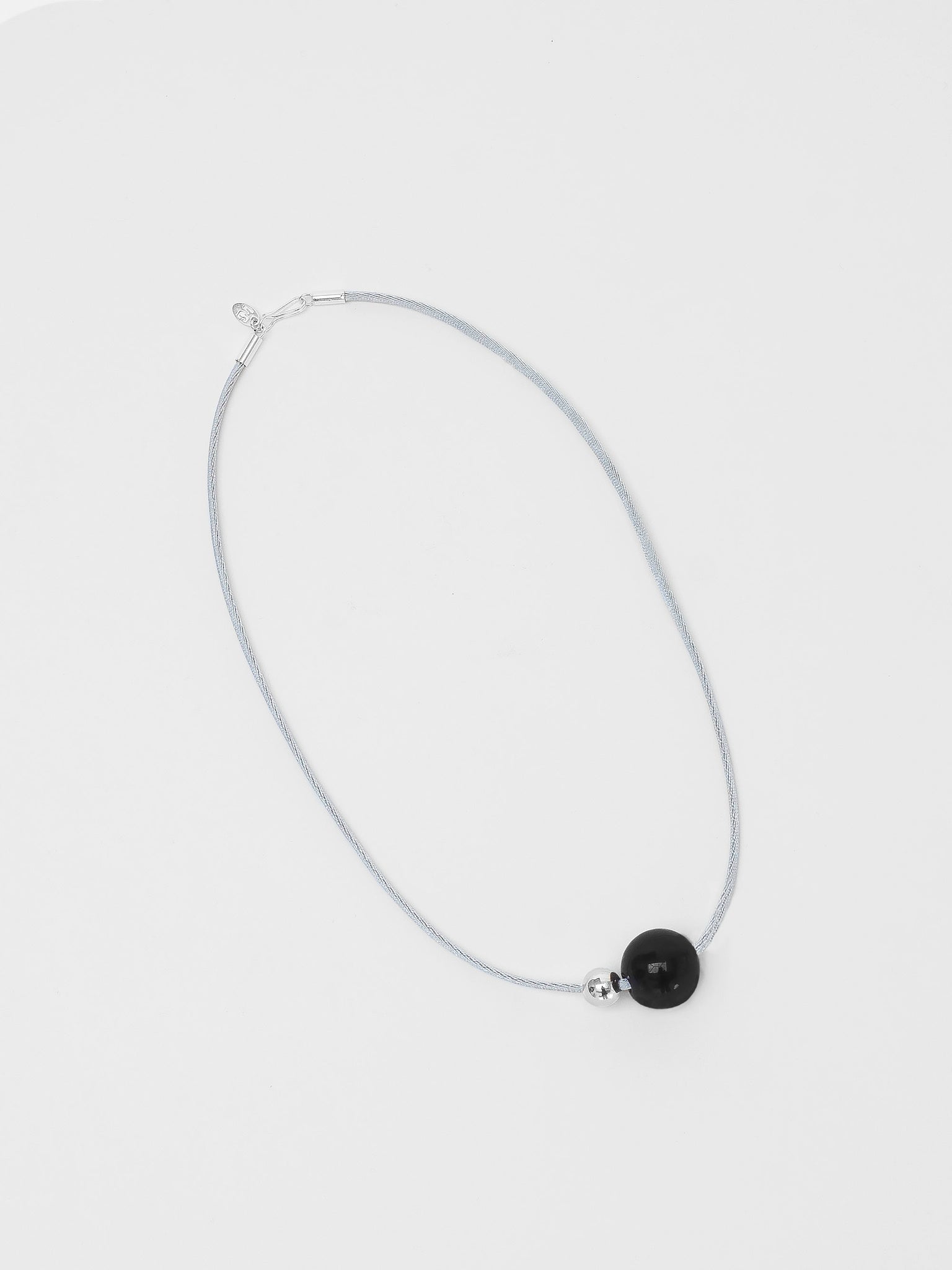 Leigh Necklace in Onyx and Sterling Silver