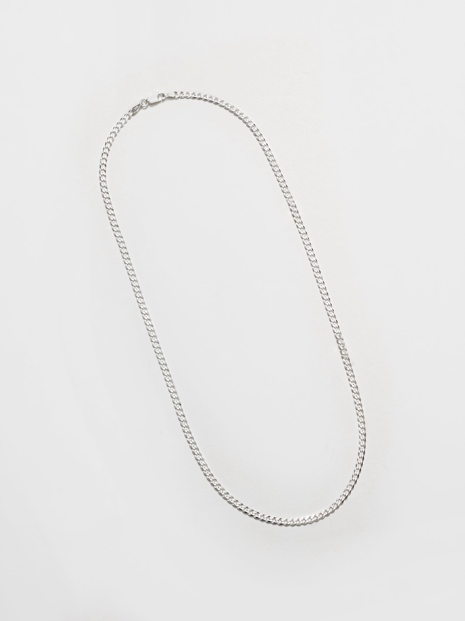 Wolf Circus Curb Chain Necklace Sterling Silver Diamond Cut | Liam Necklace in Sterling Silver-Necklaces-wolfcircus.com
