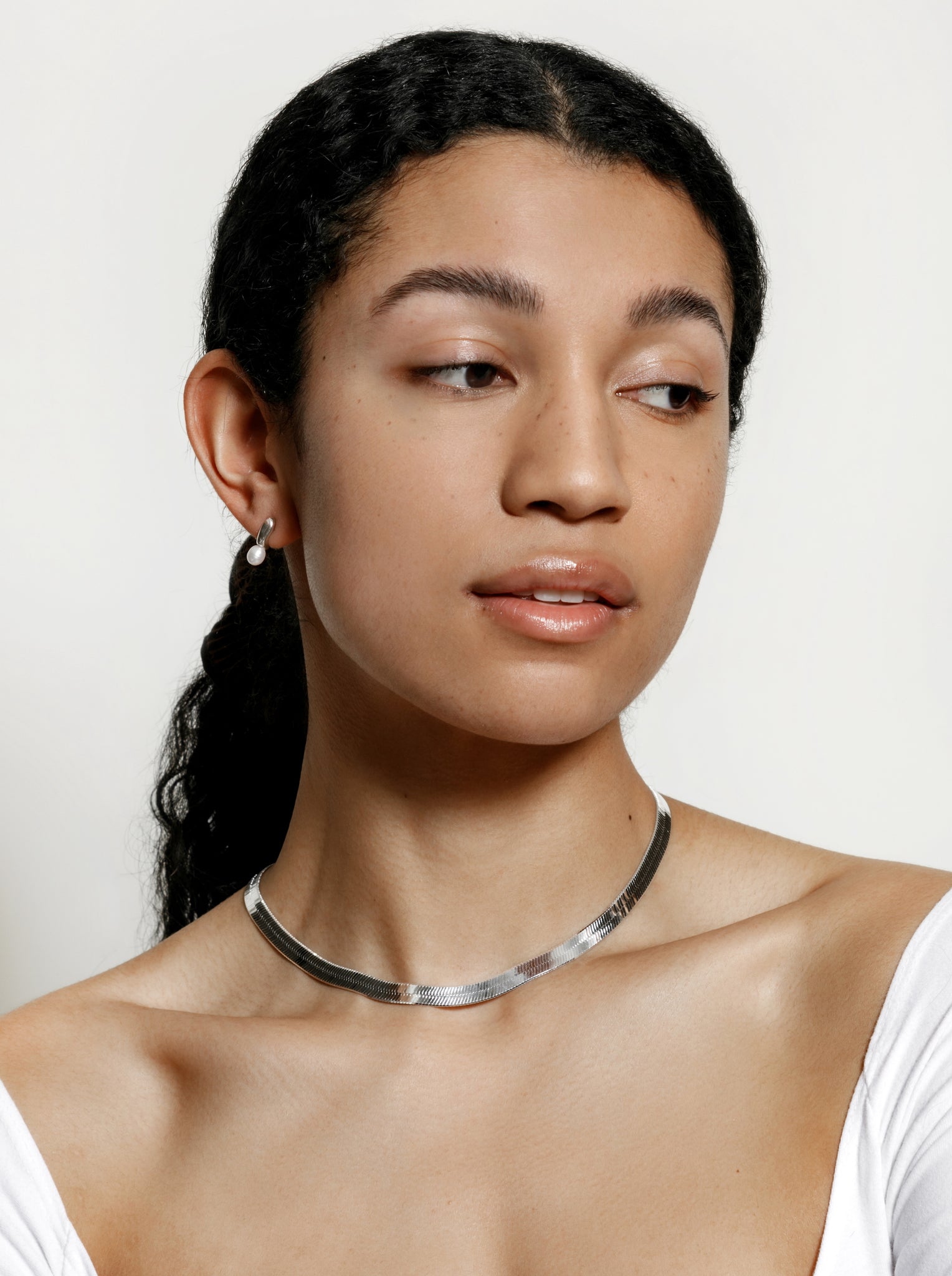 Herringbone Chain in Sterling Silver