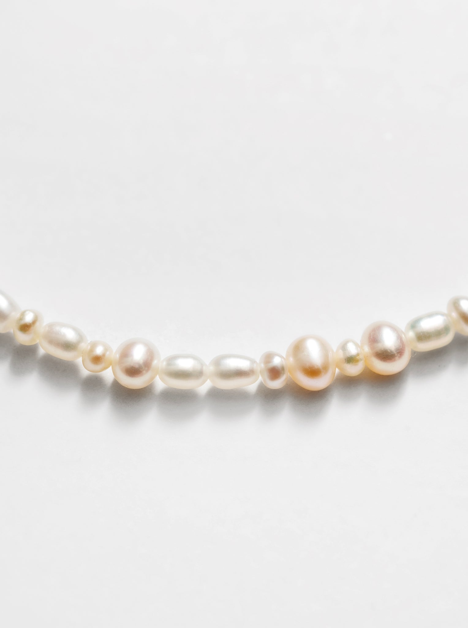 Wolf Circus Pearl Necklace | Miniature Freshwater Pearls with Gold Clasp | 4mm | Renata Pearl Necklace-Necklaces-wolfcircus.com