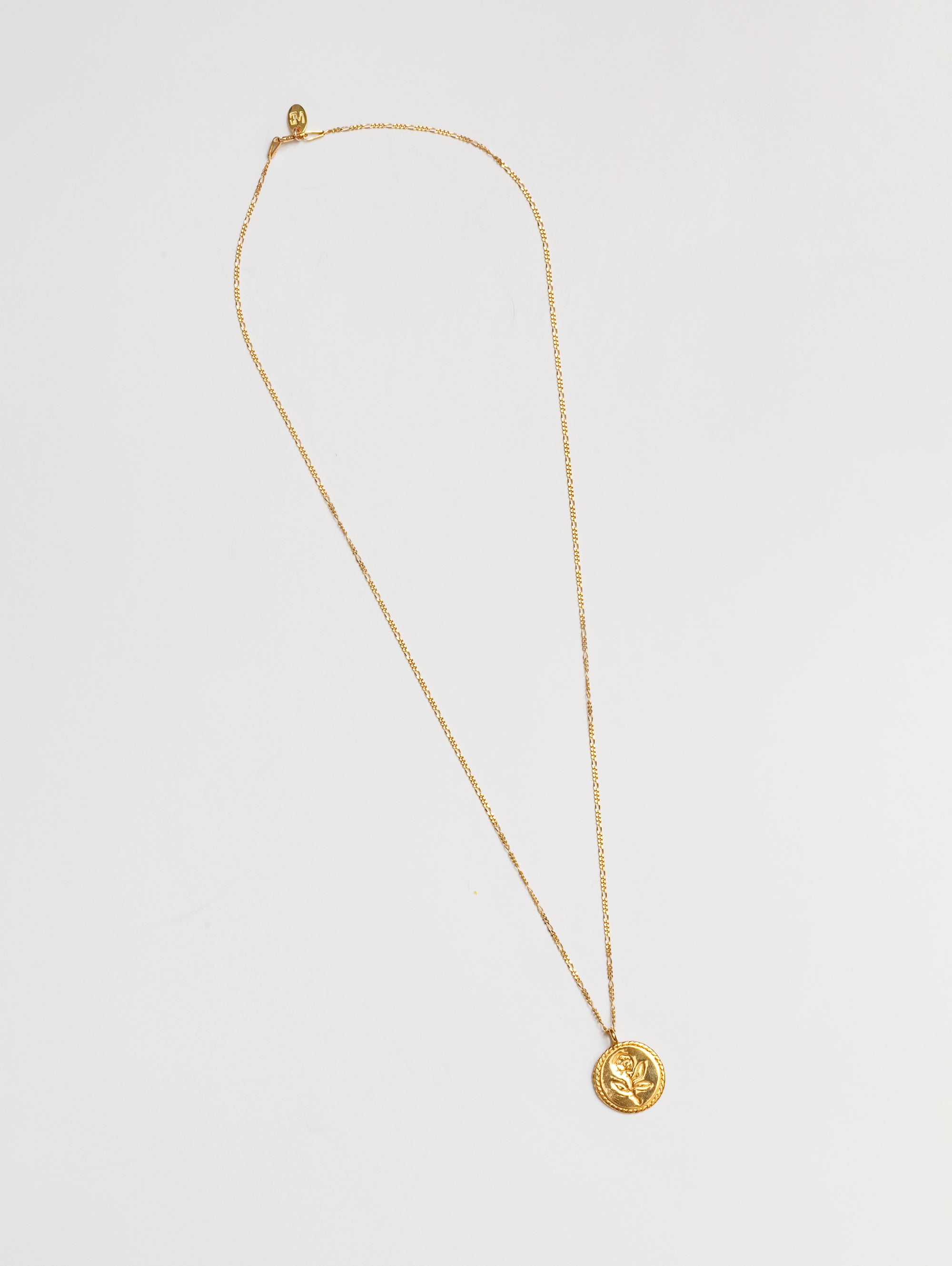 SMOKY BLUE ONLINE STORE / Rose coin necklace-EMF protection