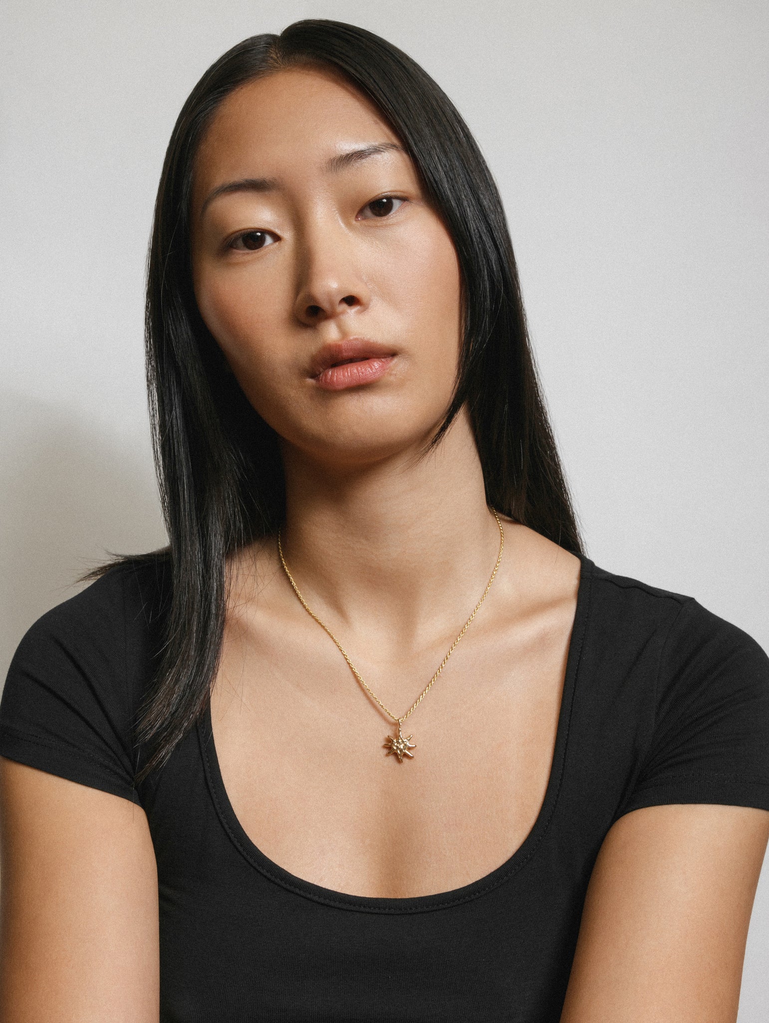 Solar Necklace in Gold