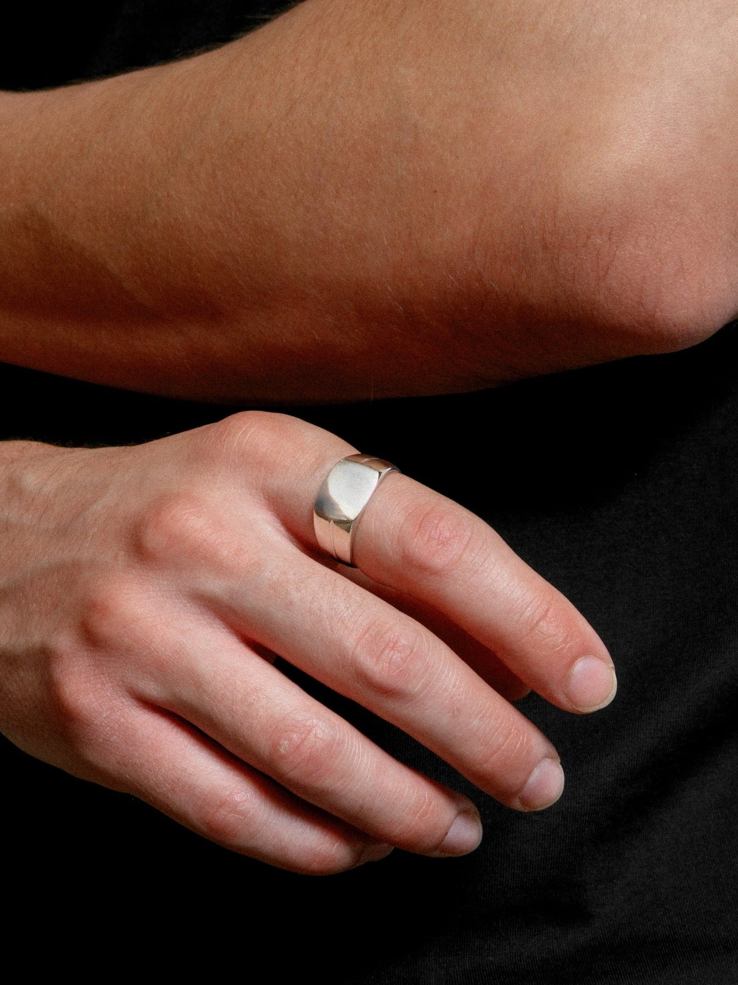 Wolf Circus Unisex Men's Signet Ring Sterling Silver | Recycled