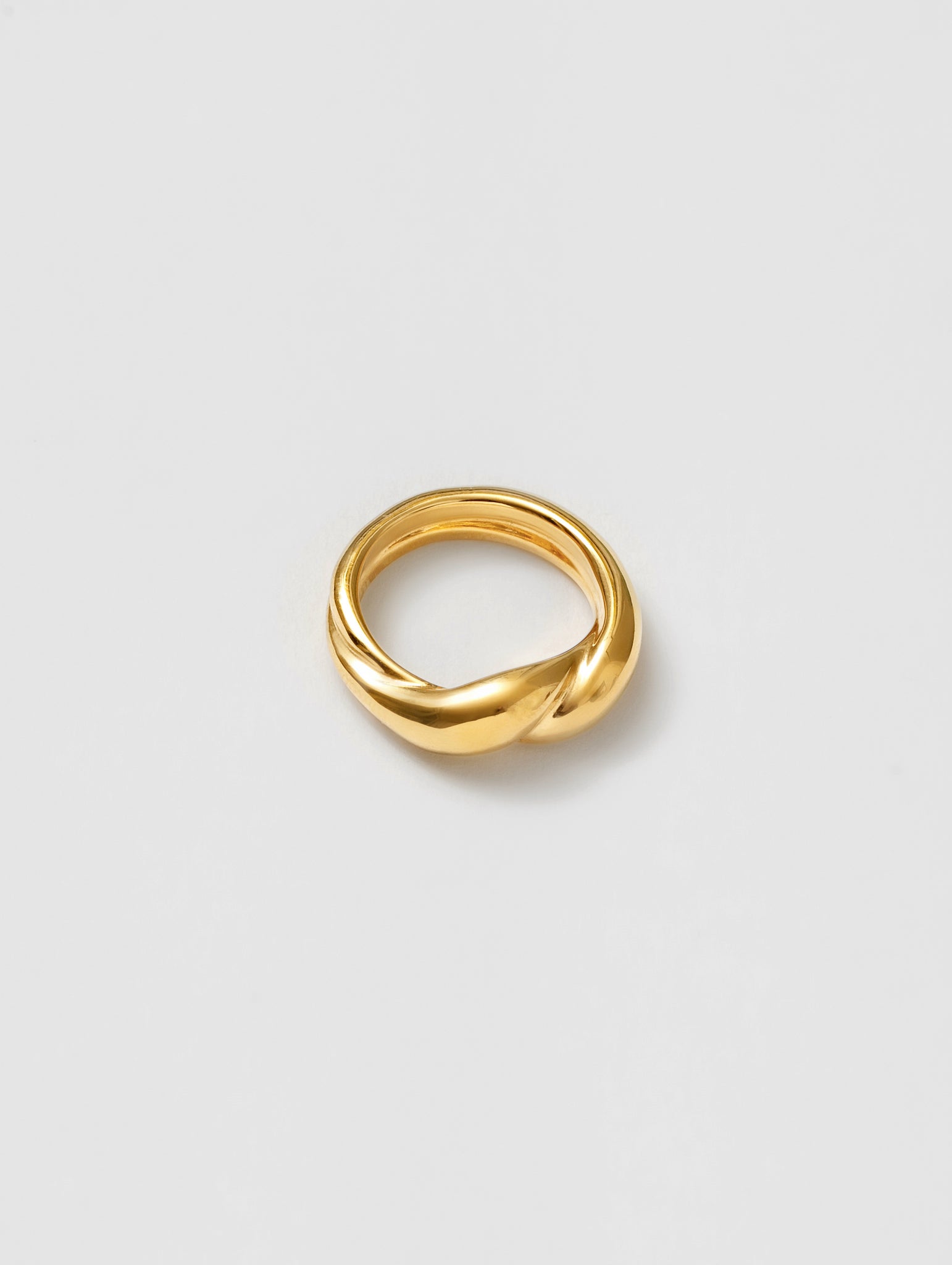 Wolf Circus Twist Ring 14k Gold Plated | Recycled Metals | Knot Ring in Gold-Rings-wolfcircus.com