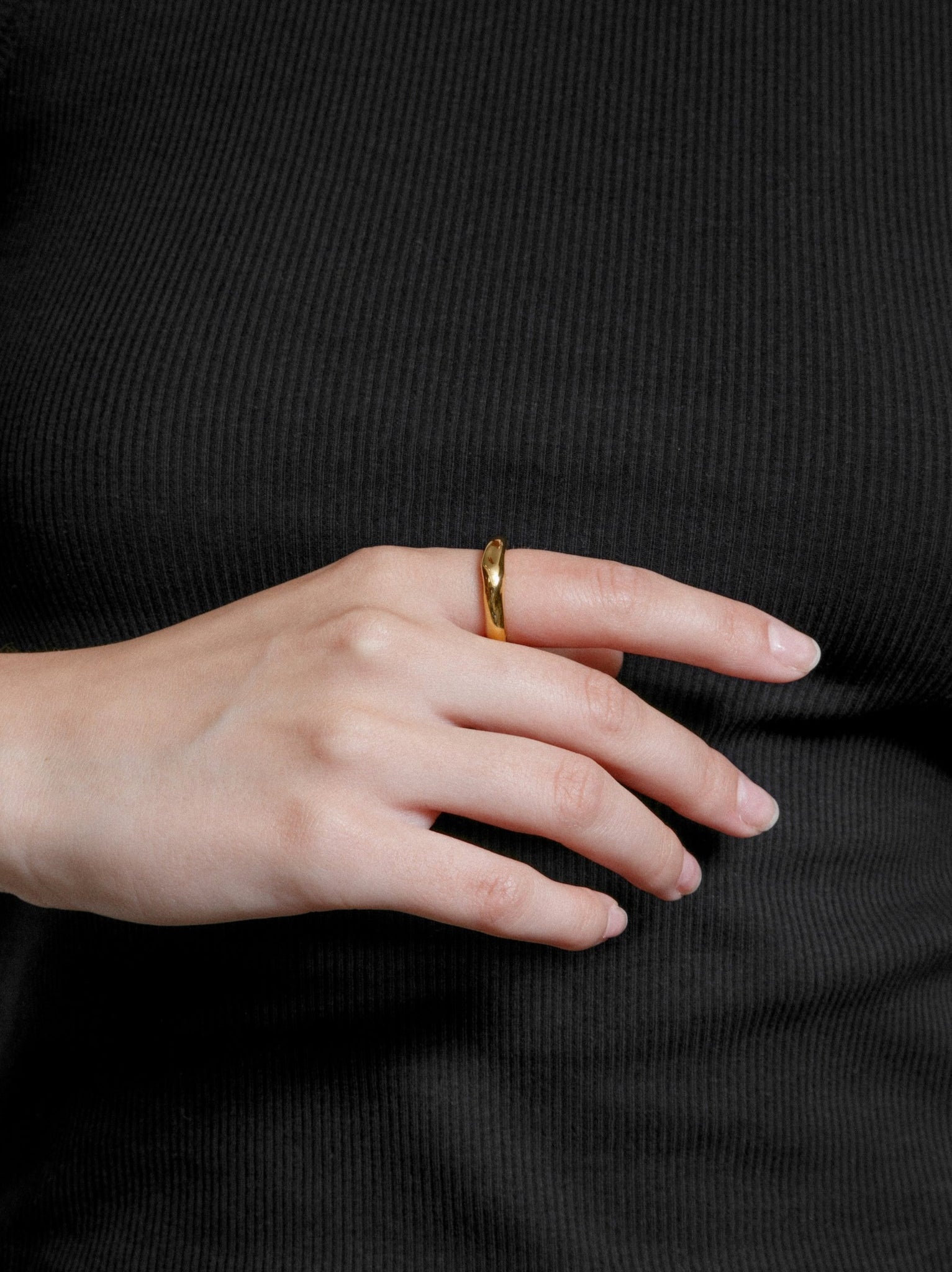 Wolf Circus Textured Band Ring 14k Gold Plated | Recycled Metals | Nora Ring in Gold-Rings-wolfcircus.com