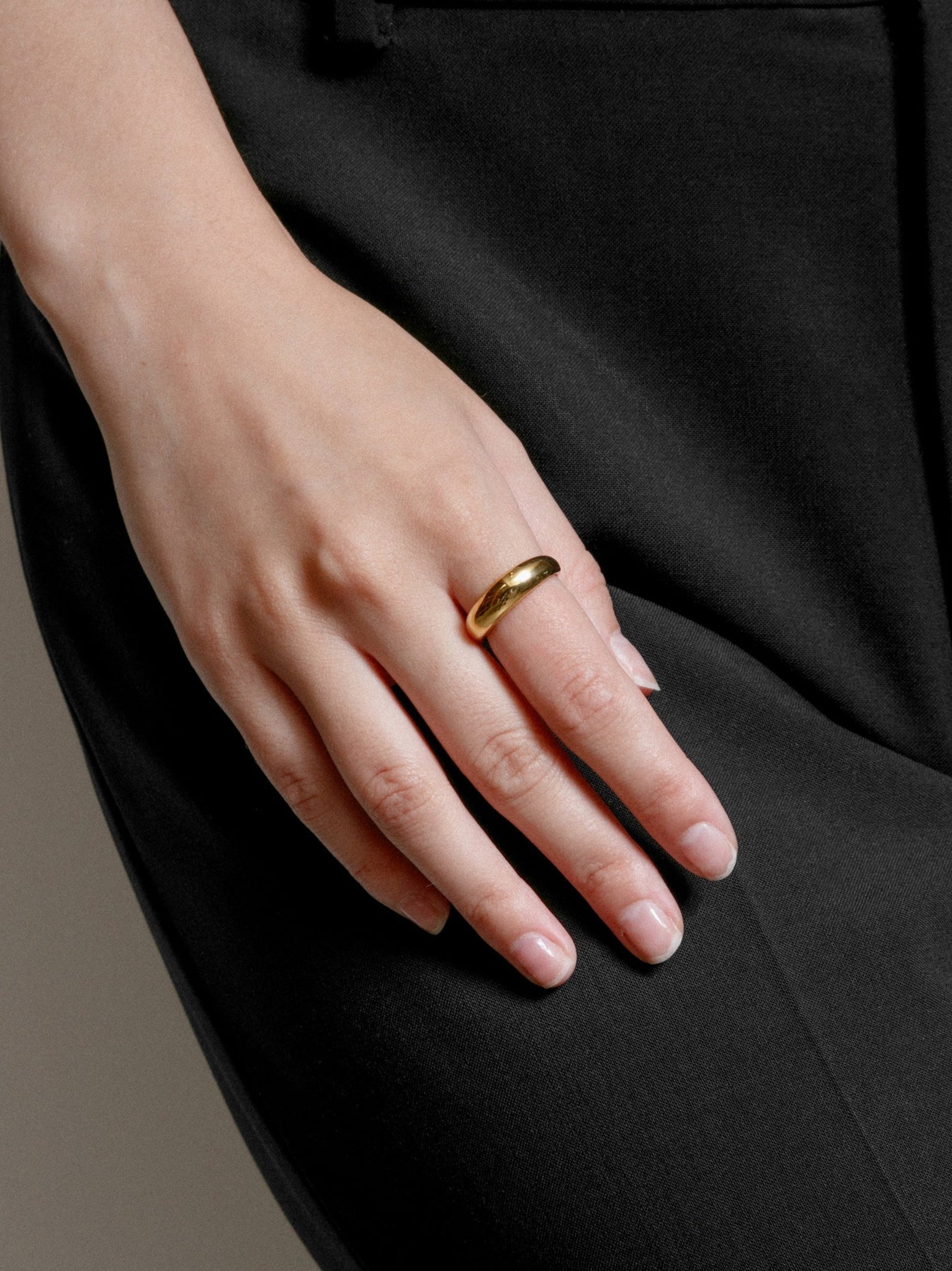 Wolf Circus Everyday Ring Band 14k Gold Plated | Recycled Metals | Olivia Ring in Gold-Rings-wolfcircus.com