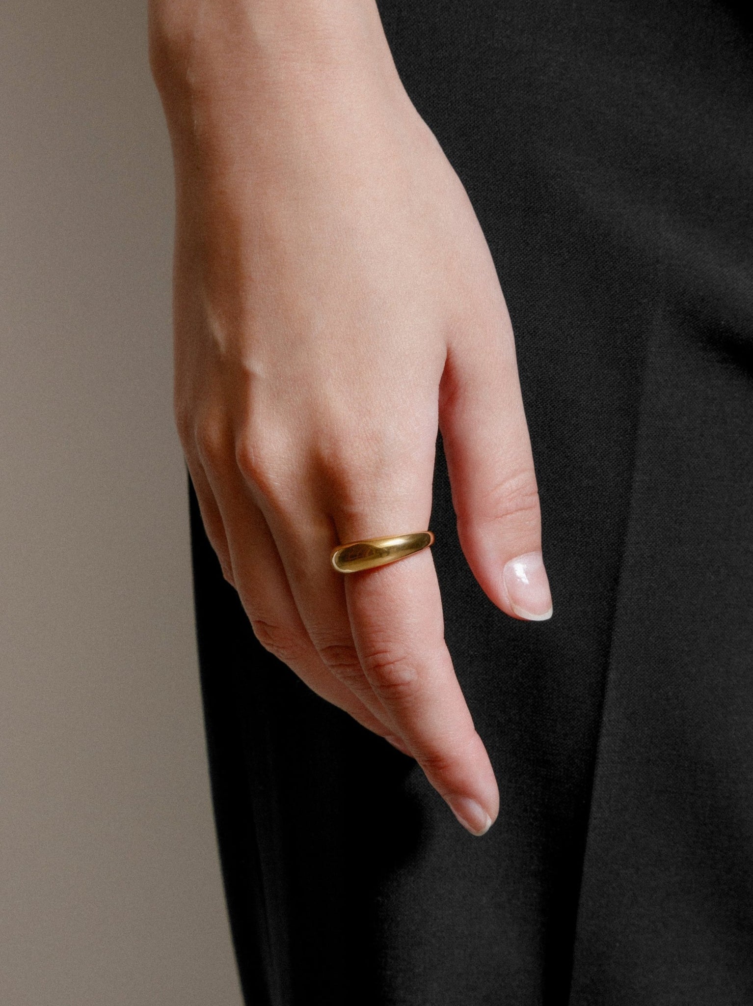 Wolf Circus Everyday Ring Band 14k Gold Plated | Recycled Metals | Olivia Ring in Gold-Rings-wolfcircus.com