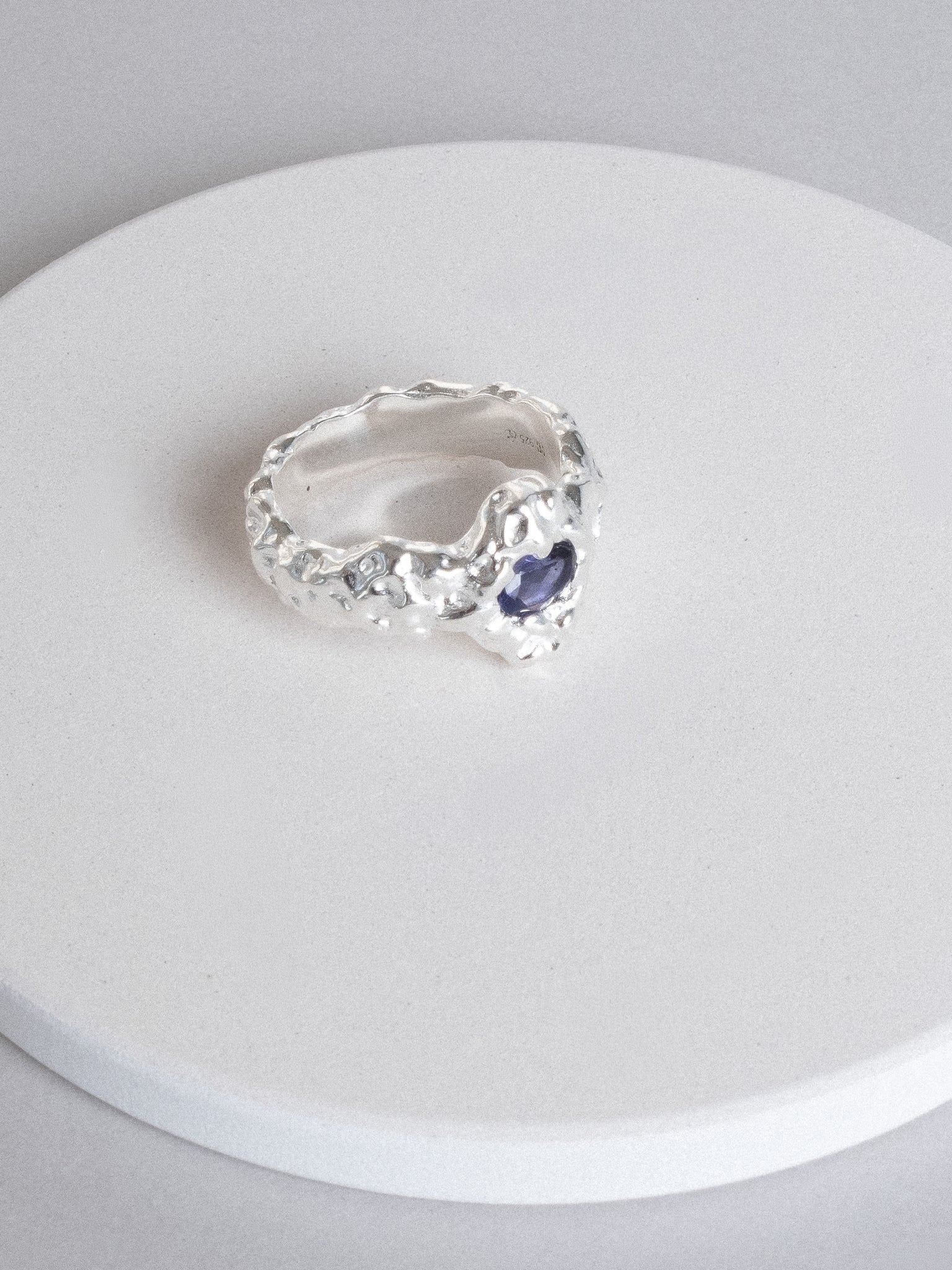 Phoebe Ringer Phoebe Ring in Iolite and Sterling Silver (Sample) – WOLF CIRCUS JEWELRY