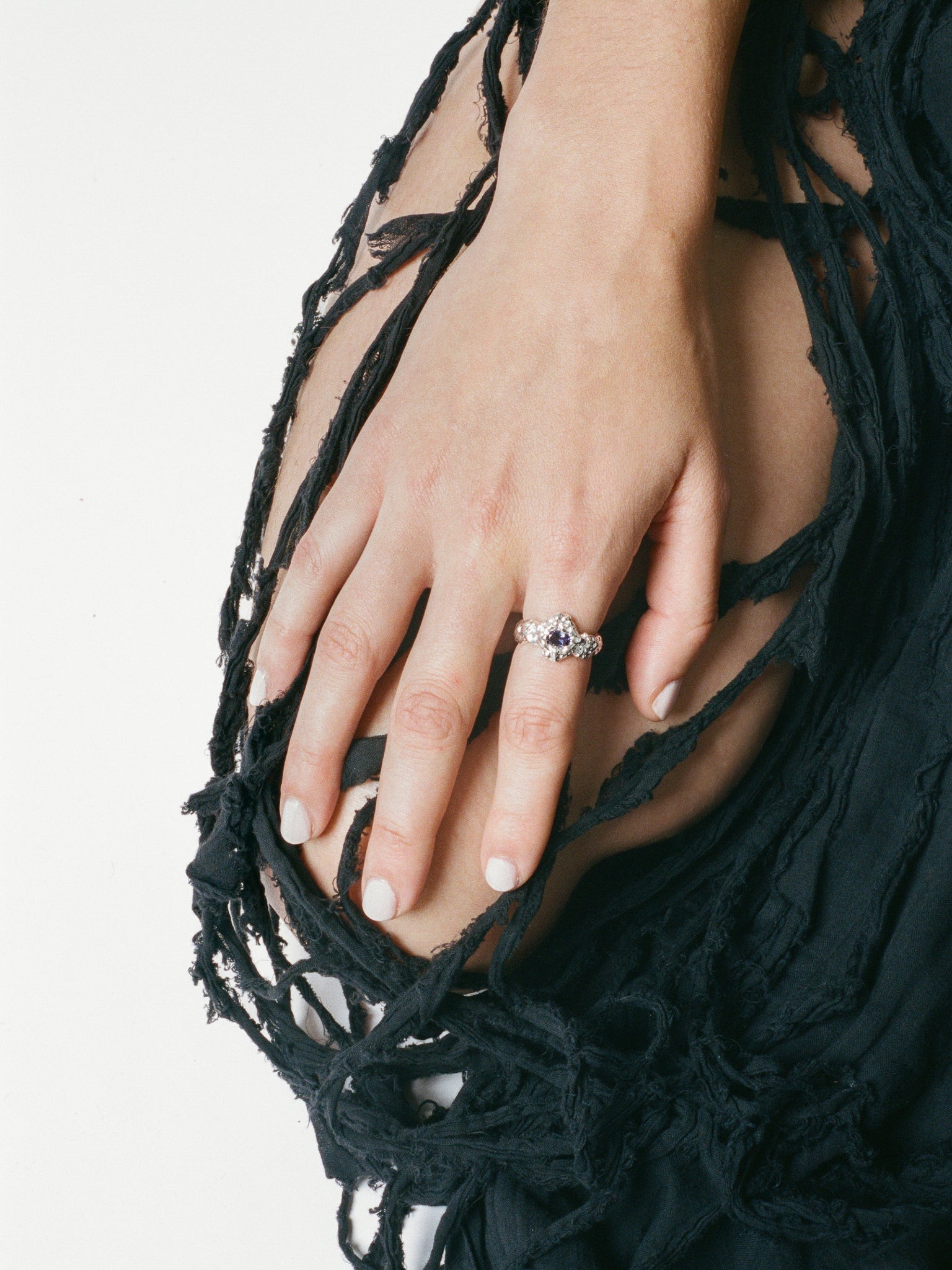 Phoebe Ringer Phoebe Ring in Iolite and Sterling Silver (Sample) – WOLF CIRCUS JEWELRY
