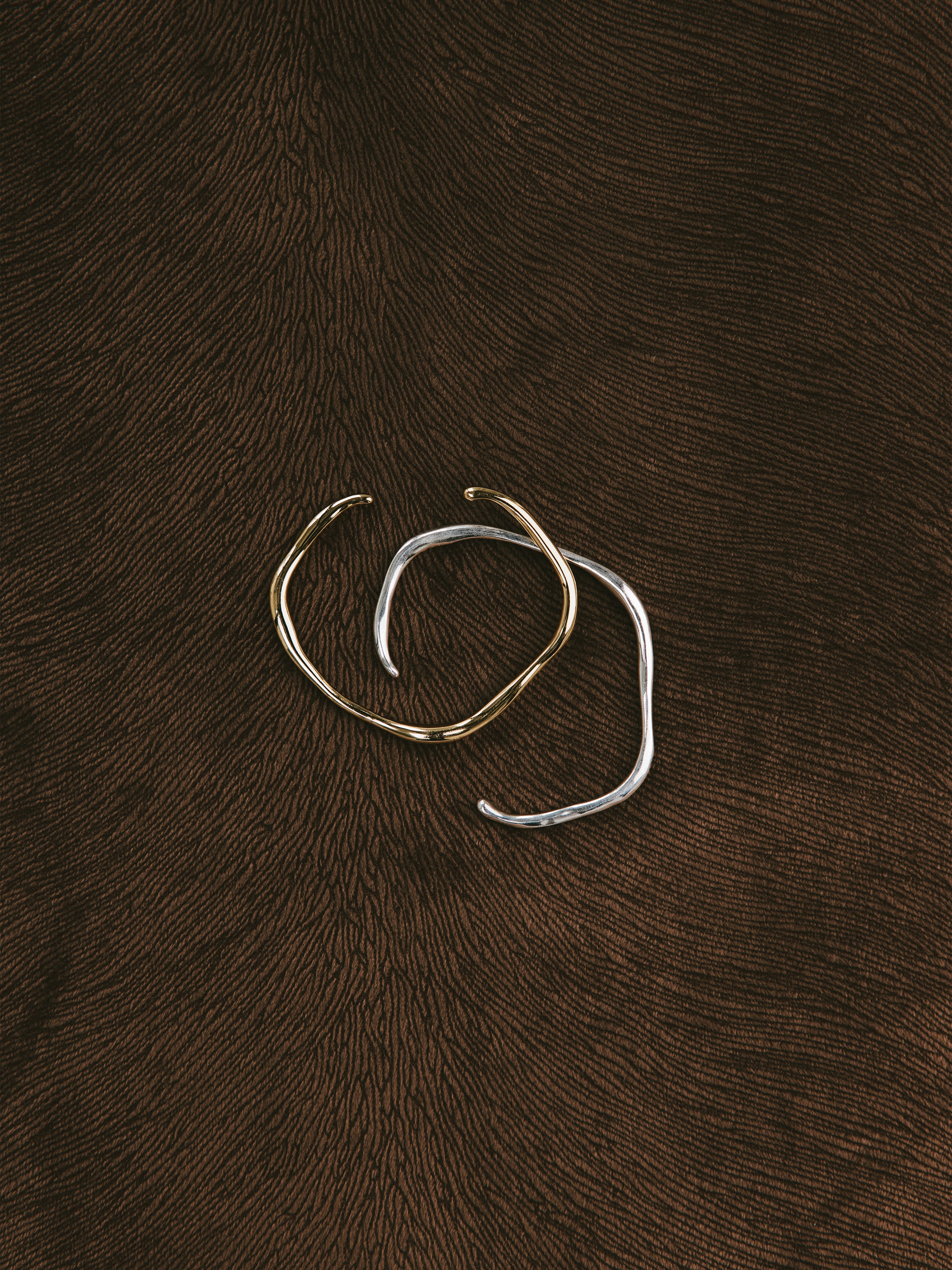 Wolf Circus Organic Brass Gold Plated Cuff | Blake Cuff in Gold-Bracelets-wolfcircus.com