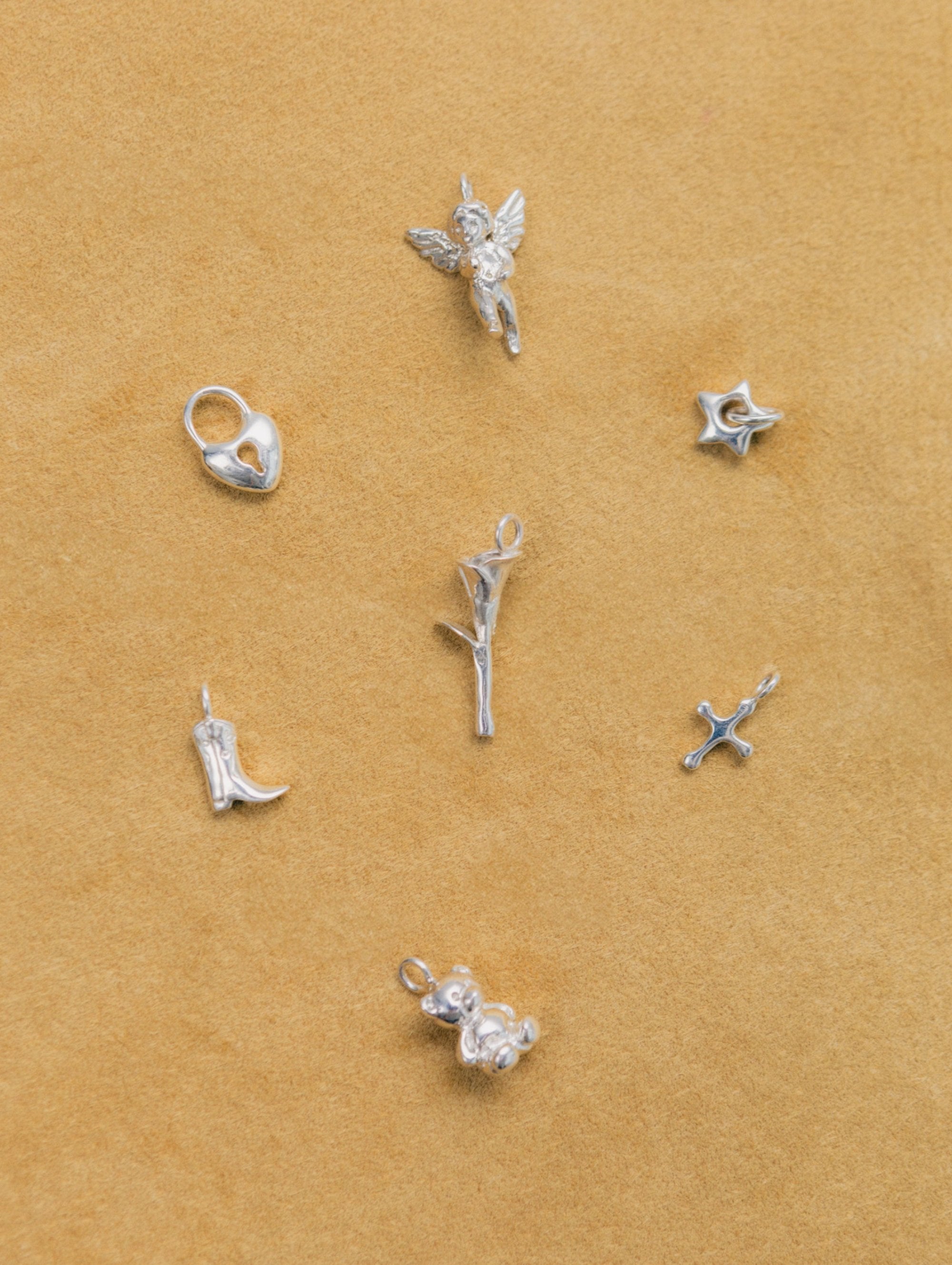 Wolf Circus Mini Cowboy Boot Charm Western Pendant in Gold-Charm-wolfcircus.com