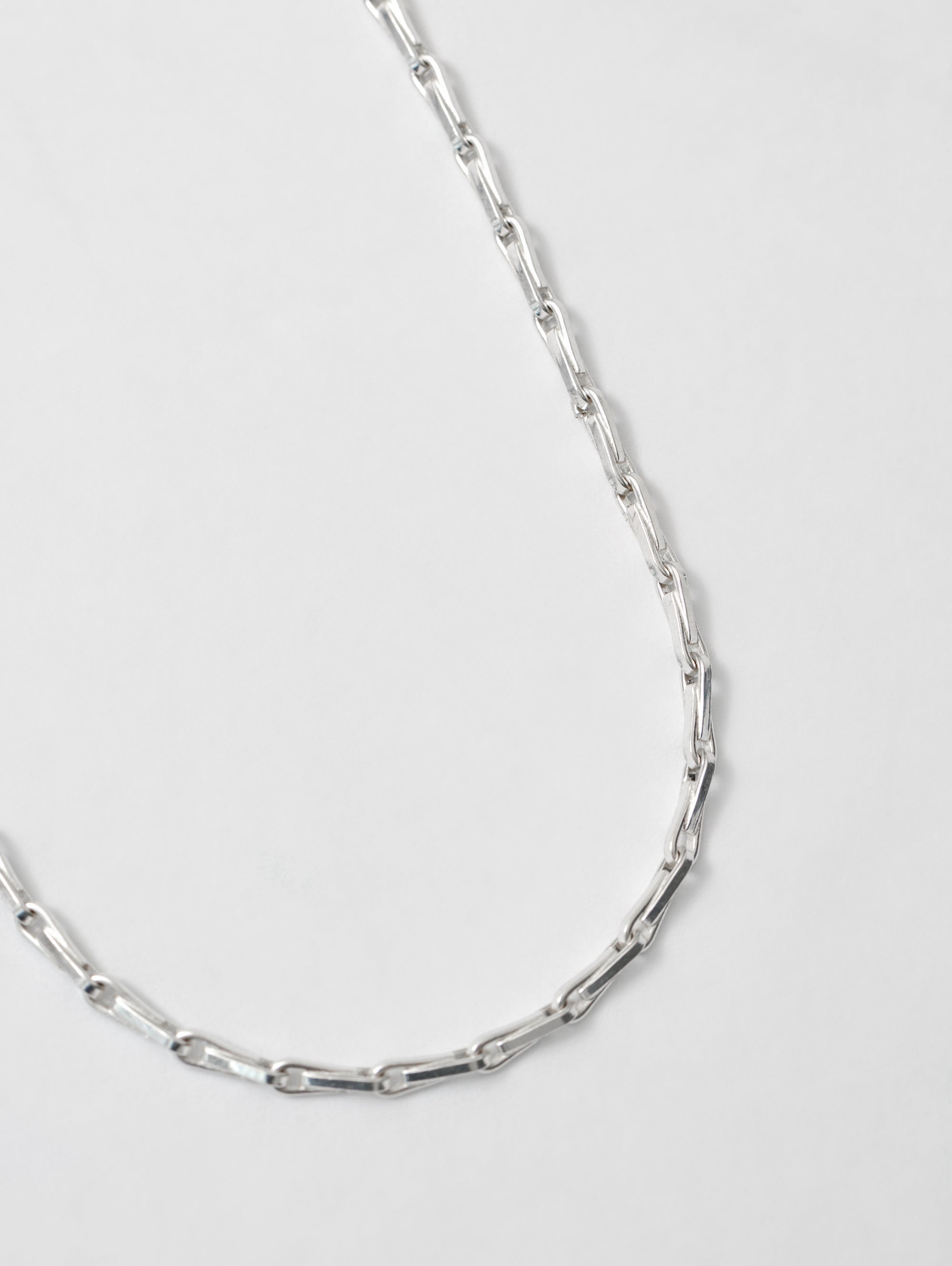 Wolf Circus Unique Unisex Chain Link Layering Necklace 925 Sterling Silver | Evan Necklace in Sterling Silver